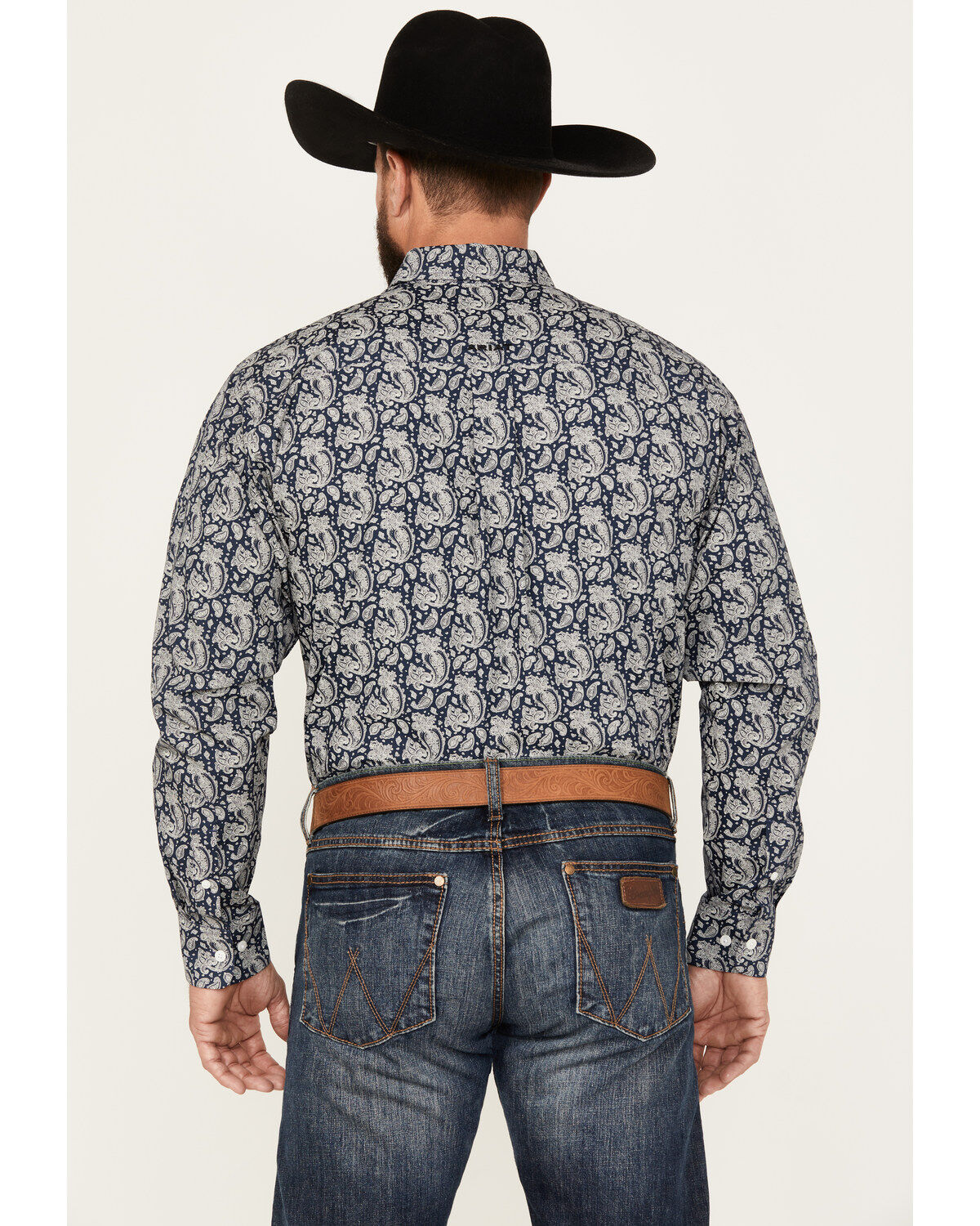 Ariat Men's Kohen Paisley Print Long Sleeve Button-Down Western Shirt