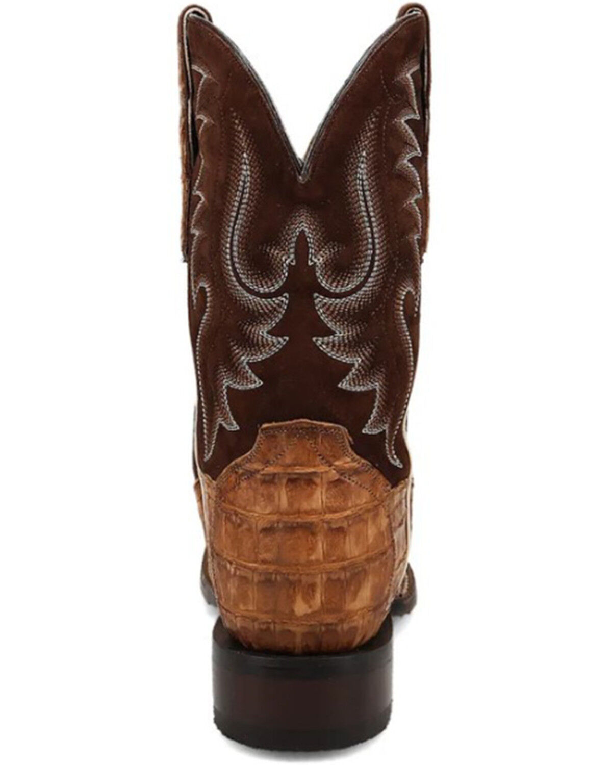 Dan Post Leon Exotic Caiman Western Boots - Broad Square Toe