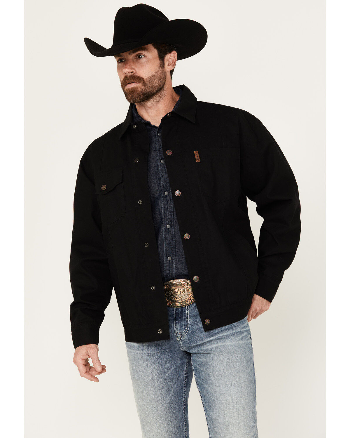 Cinch Men's Canvas Solid Snap Jacket