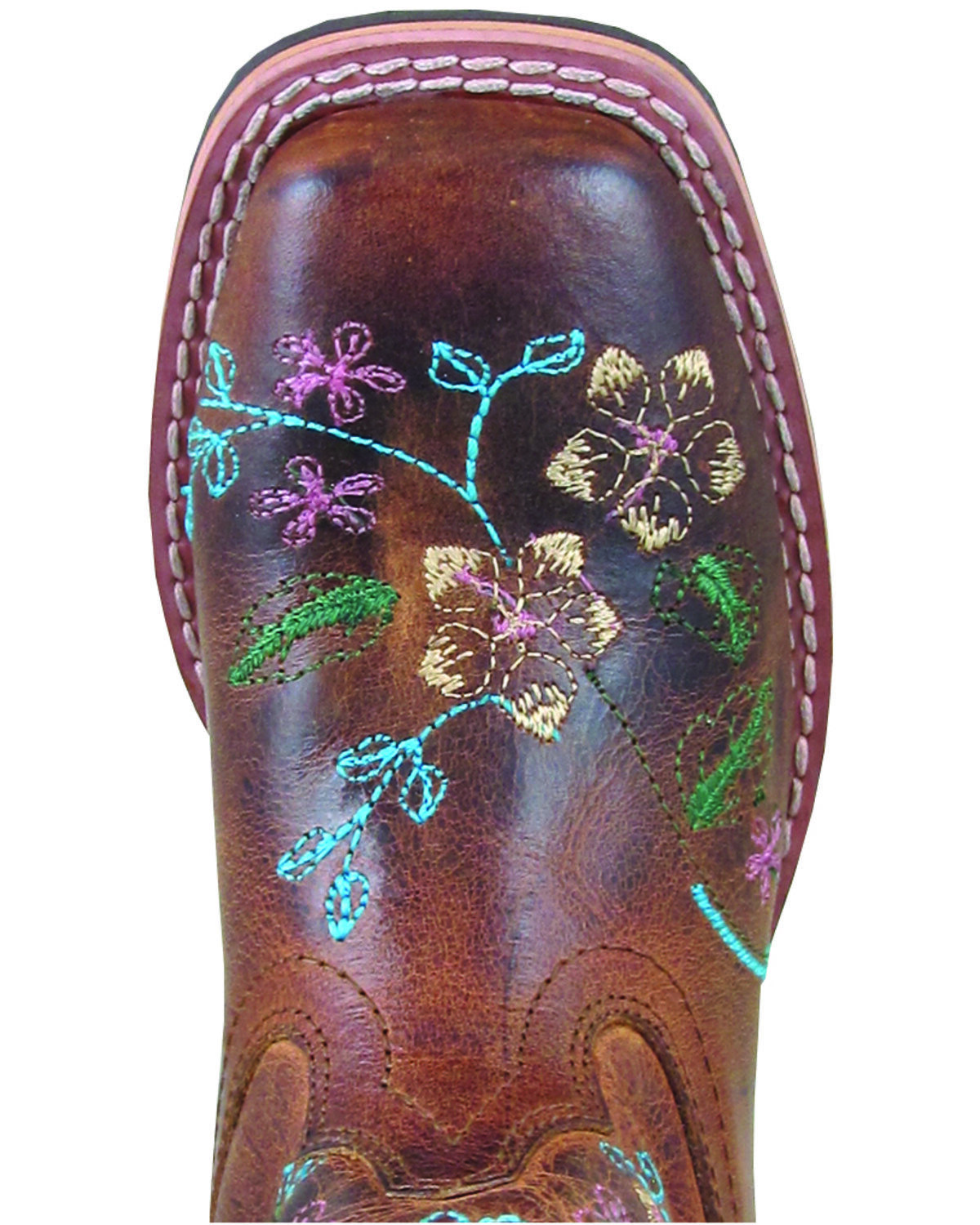 Smoky Mountain Little Girls' Floralie Western Boots - Square Toe