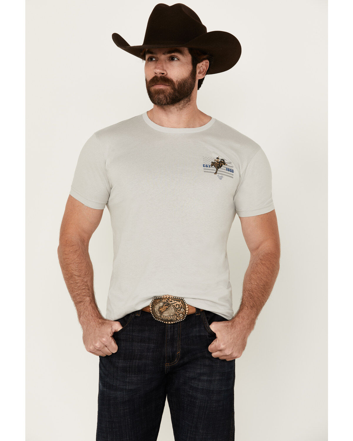 Cowboy Hardware Men's American Made Short Sleeve Graphic T-Shirt