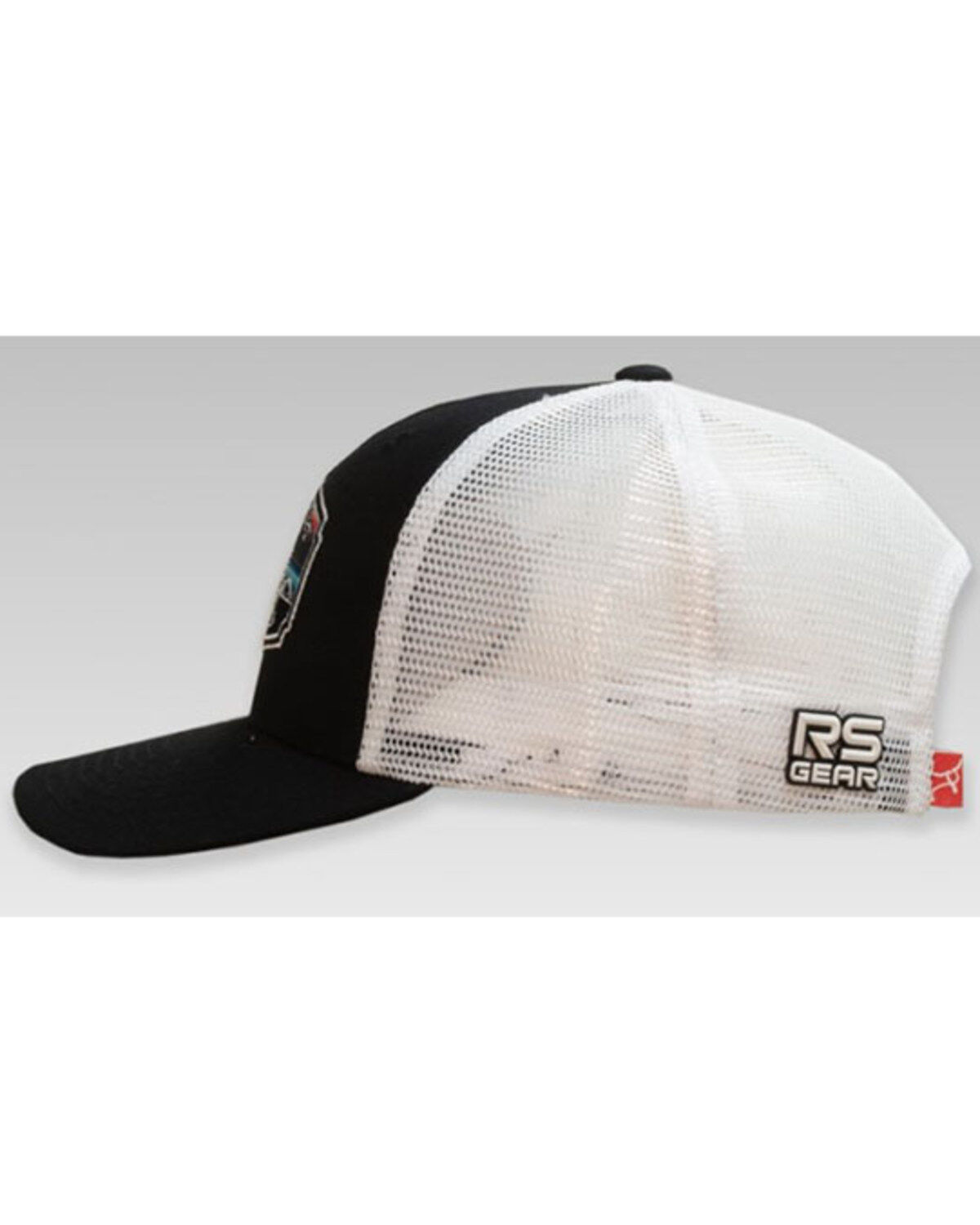 RopeSmart Men's Black & White Serape Embroidered Logo Patch Mesh-Back Ball Cap