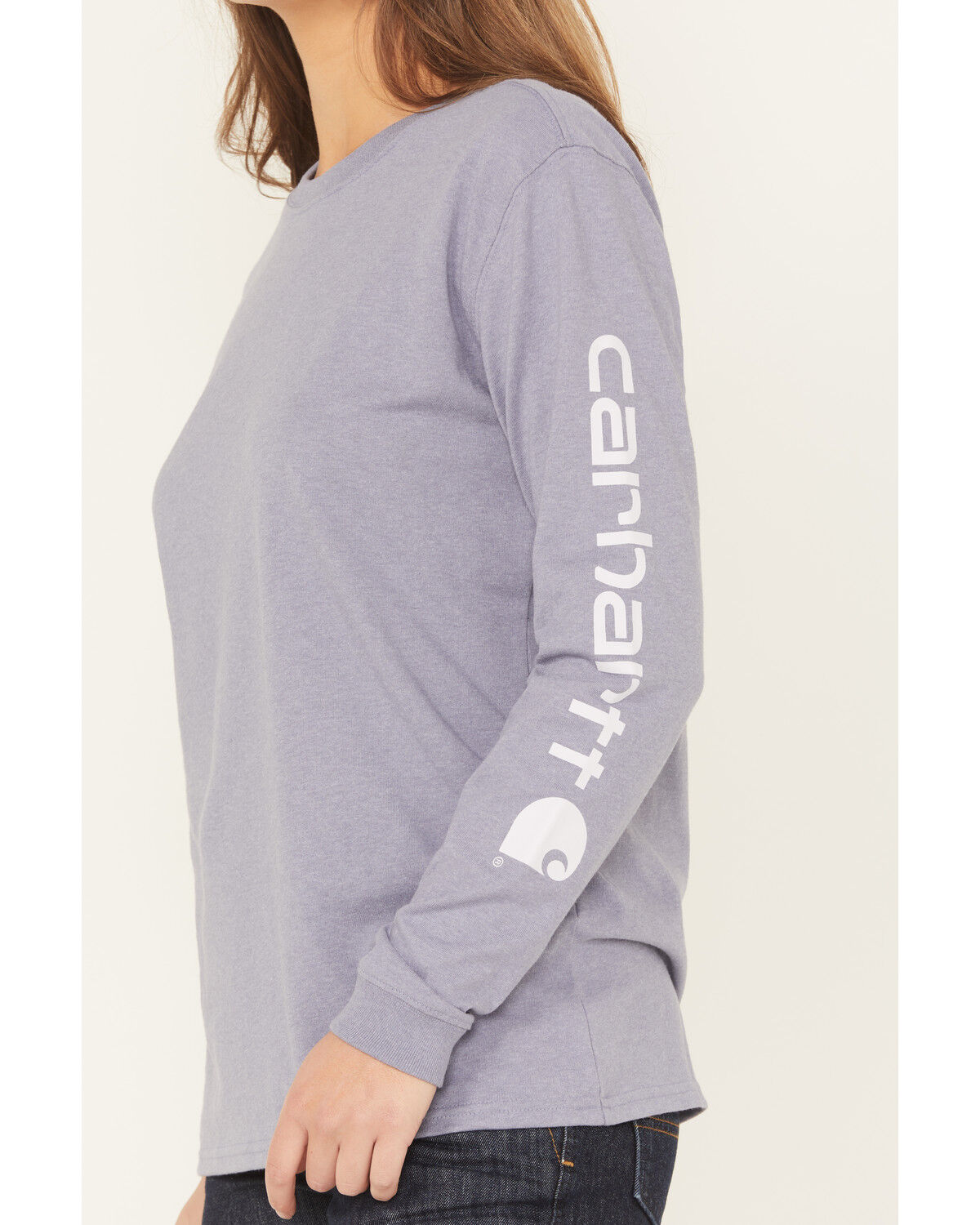 Carhartt Women's Loose Fit Heavyweight Long Sleeve Logo Graphic Work T-Shirt