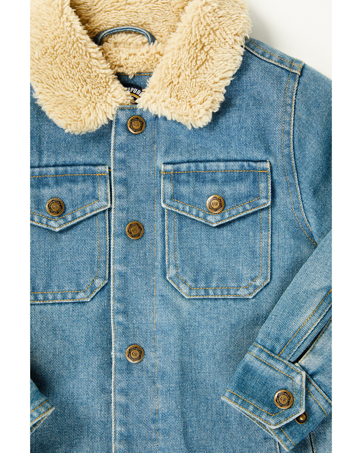 Urban Republic Toddler Boys' Sherpa Lined Denim Jacket