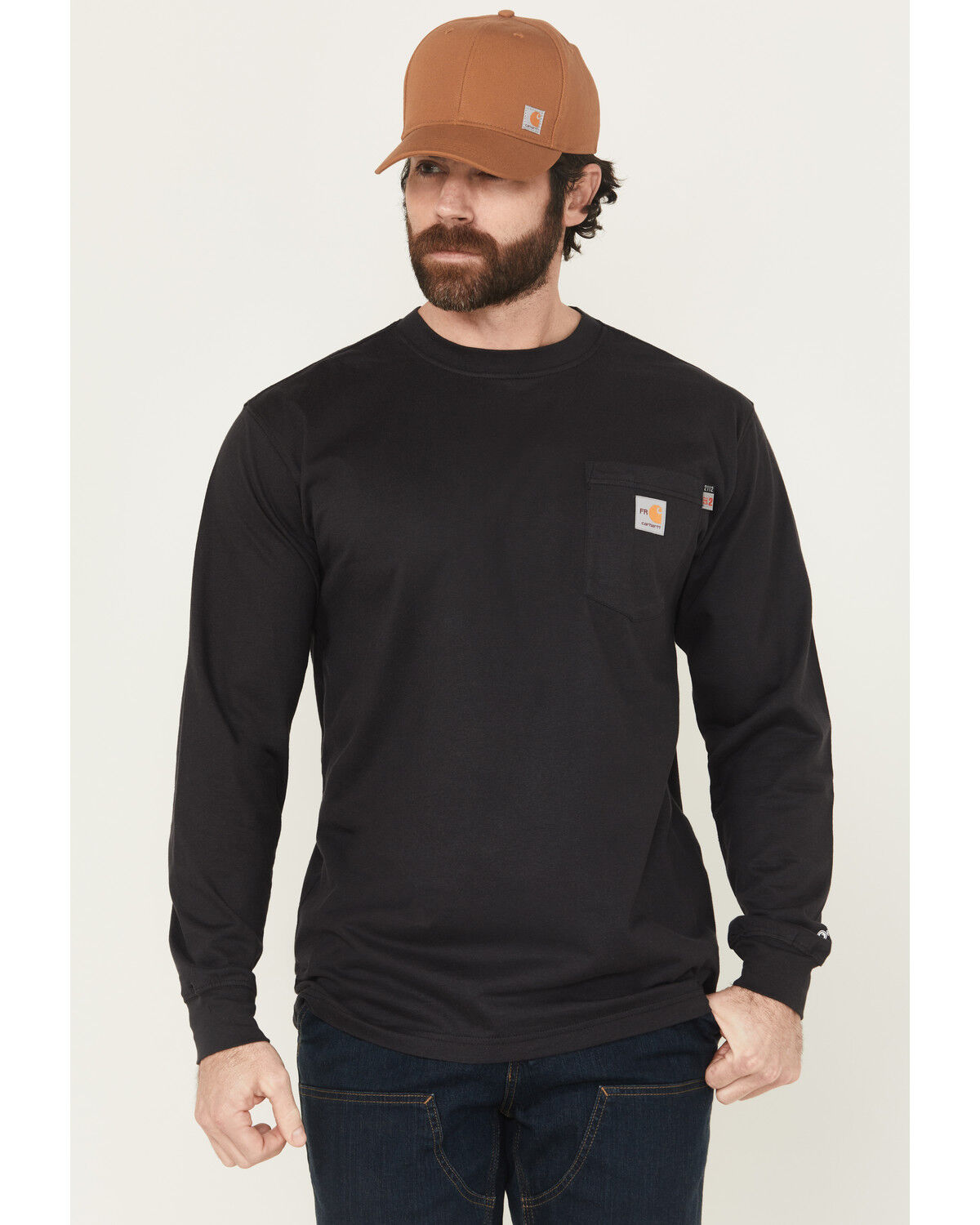 Carhartt Men's FR Force® Camo Bandana Loose Fit Lightweight Long Sleeve Graphic T-Shirt