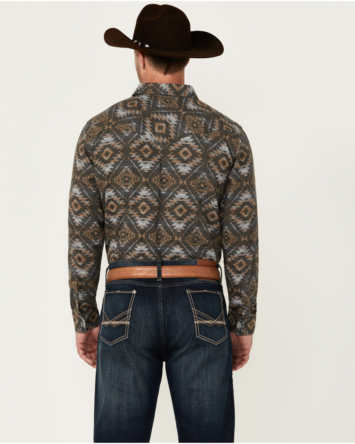 Cody James Men's Legends Southwestern Print Long Sleeve Western Shirt