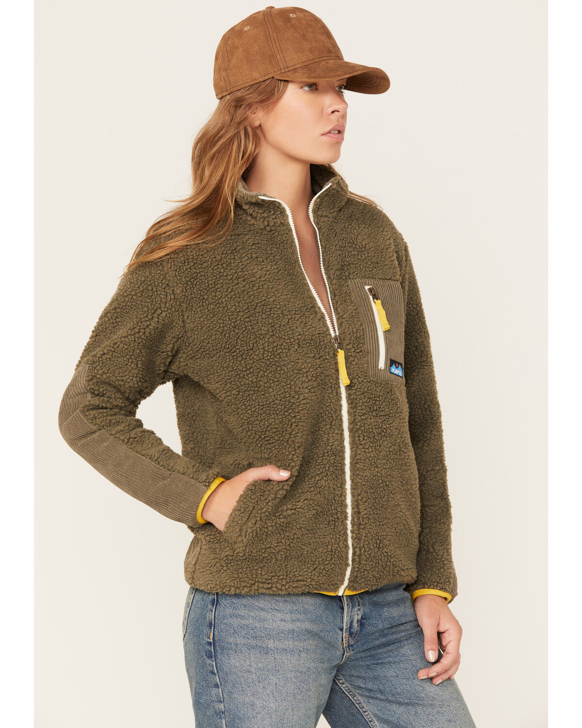 Kavu Women's Pinesdale Shadow Pine Sherpa Jacket