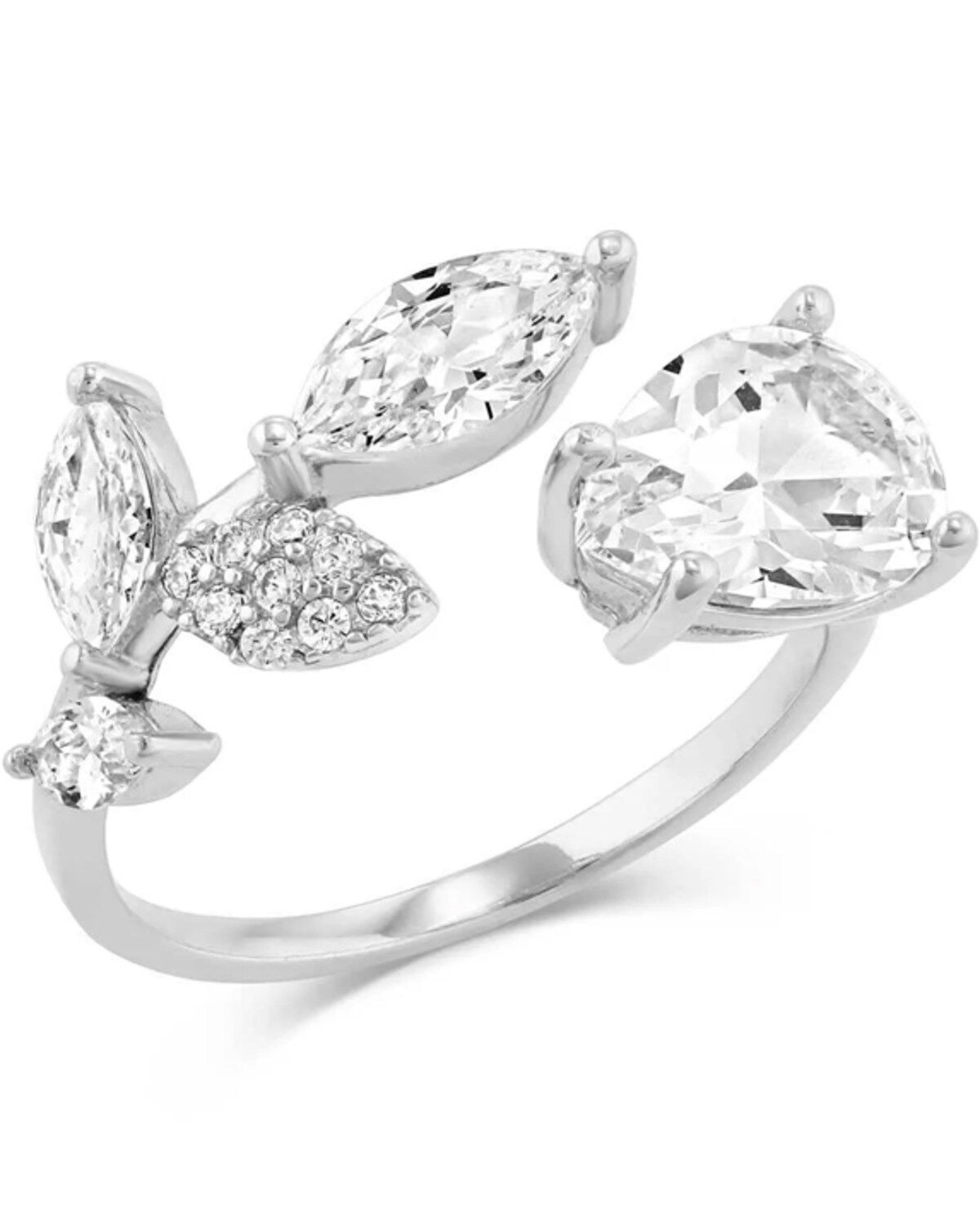 Montana Silversmiths Women's Silver Falling For You Open Ring