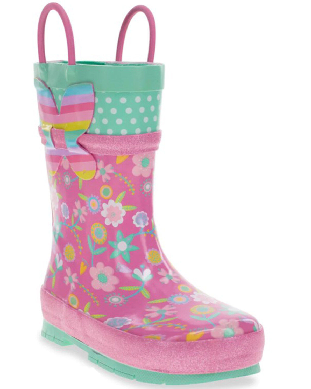 Western Chief Girls' Flutter Rain Boots - Round Toe