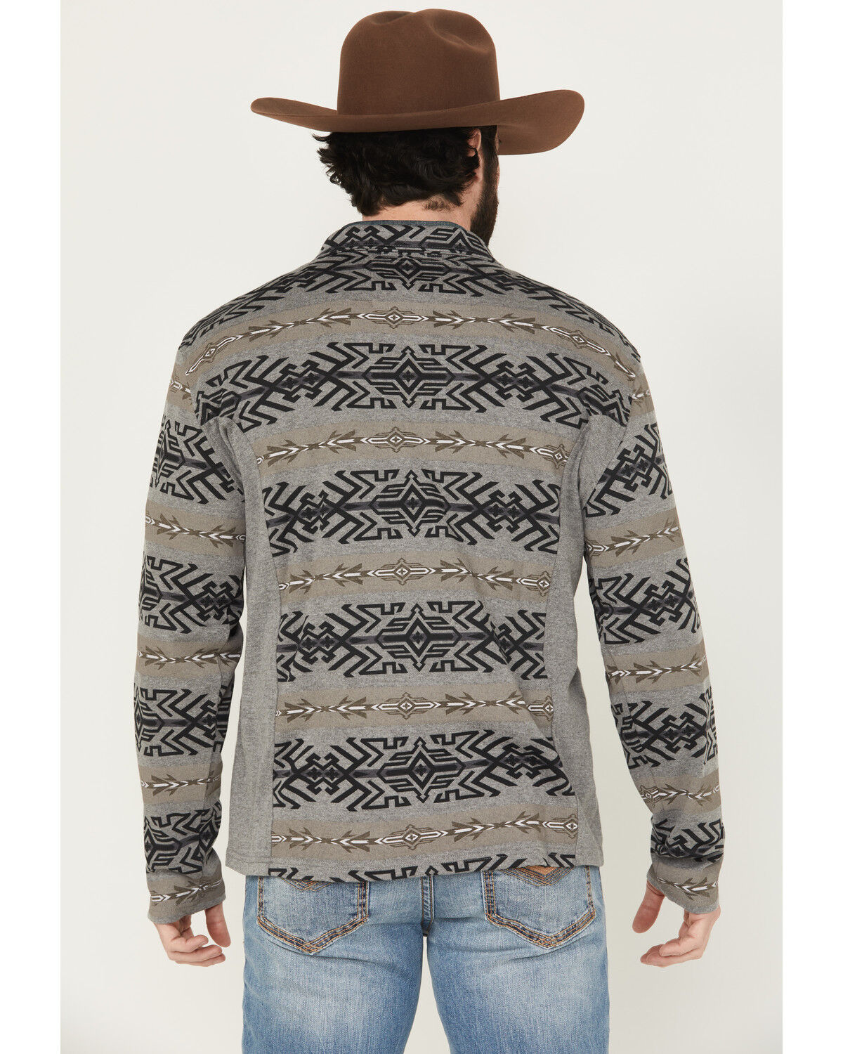 Powder River Outfitters by Panhandle Men's Pro Southwestern 1/4 Zip Henley Long Sleeve Shirt