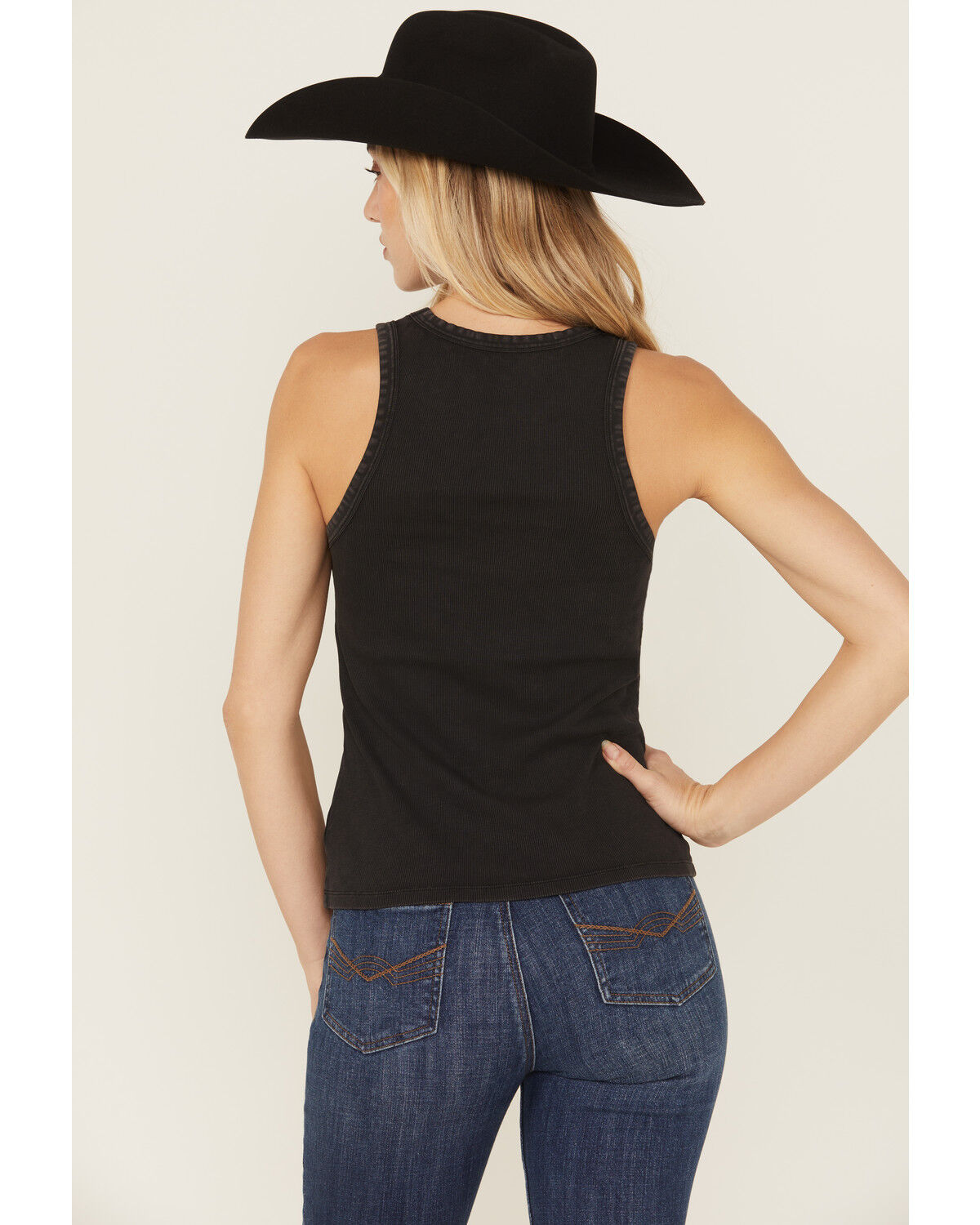 Idyllwind Women's Embellished Sleeveless Ribbed Graphic Tank Top