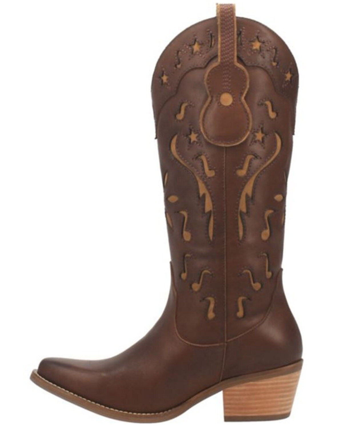 Dingo Women's Brown Burnished Western Boots - Snip Toe
