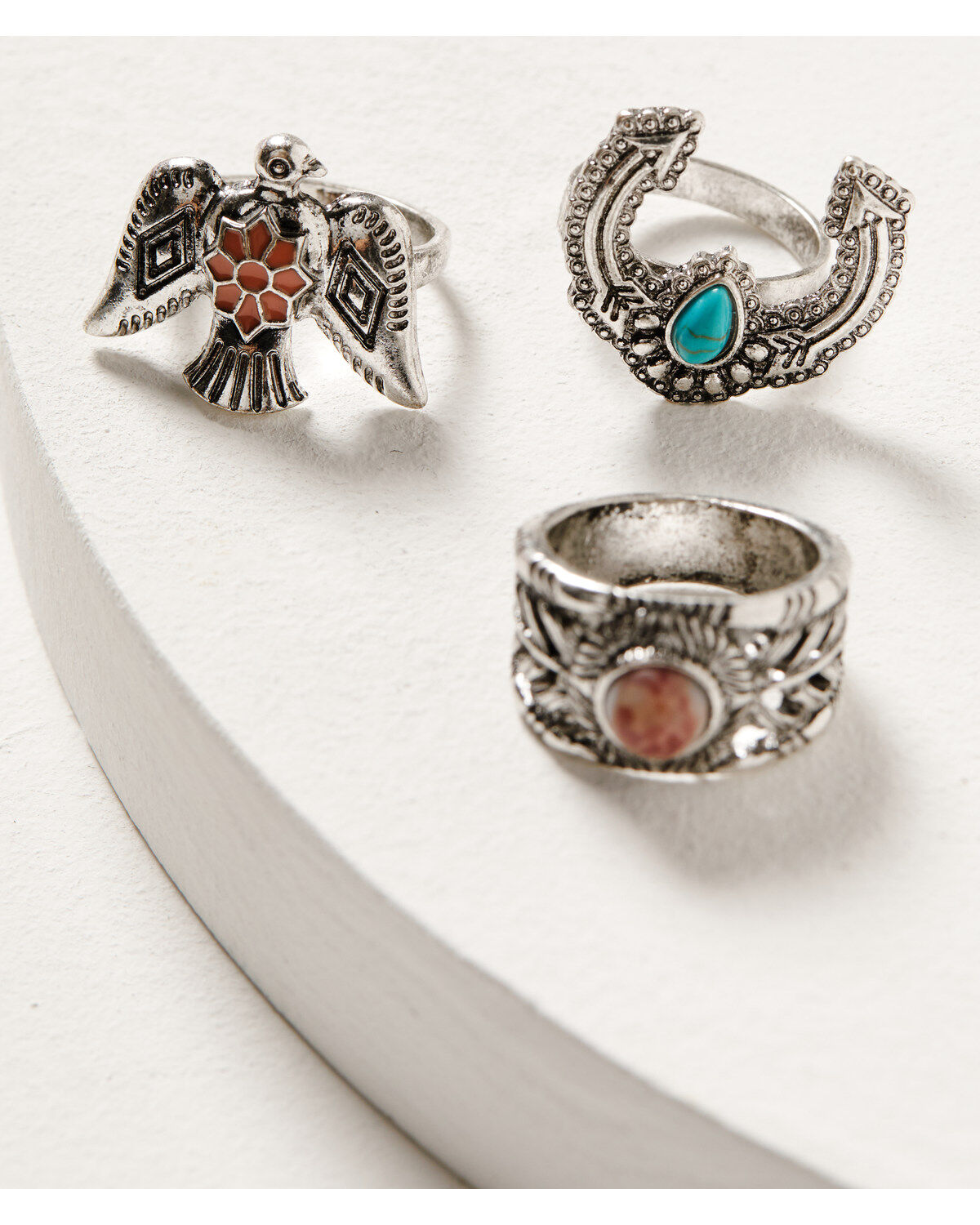Shyanne Women's Wildflower Bloom Ring Set - 3-Piece
