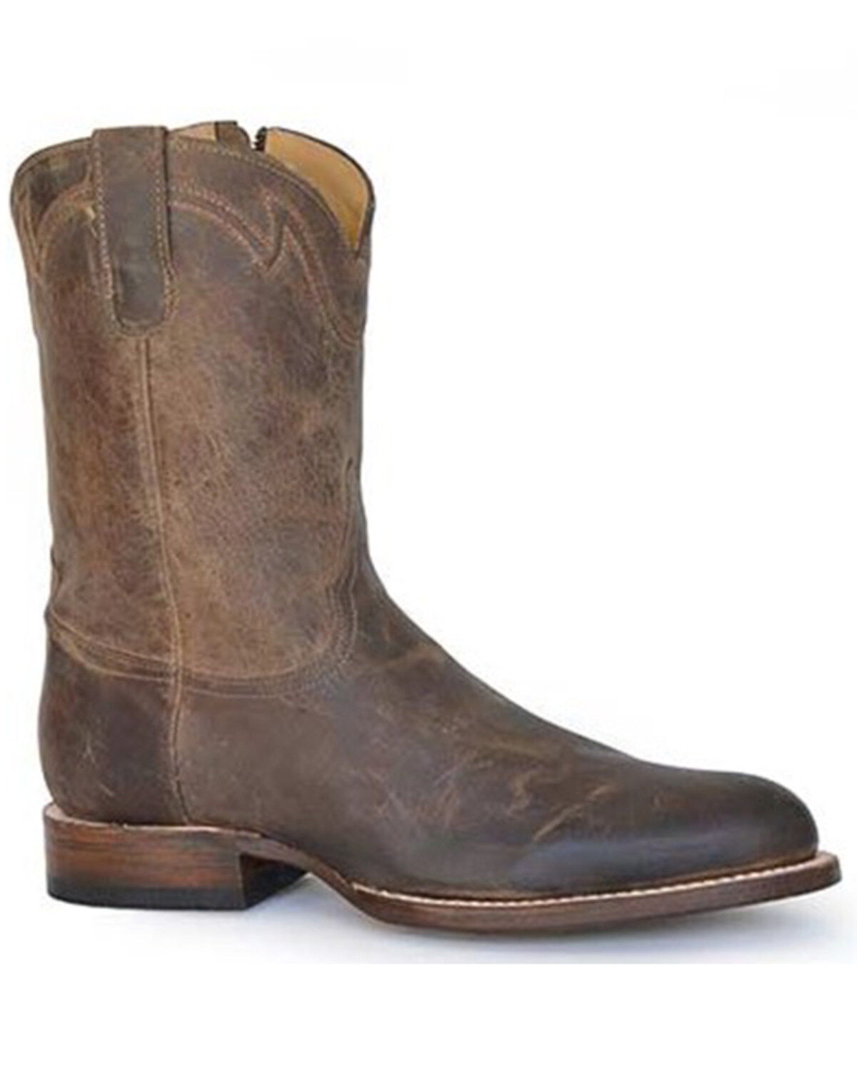 Stetson Men's Roughstock Zip Western Boots - Round Toe