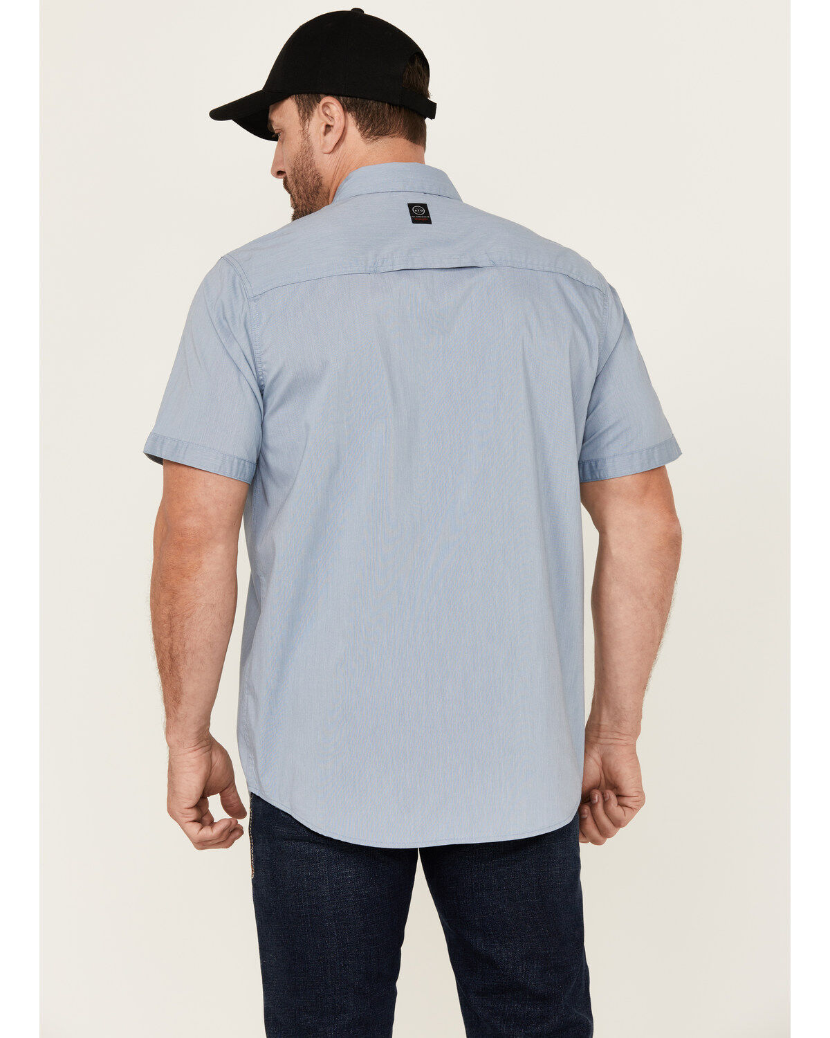 ATG by Wrangler Men's Solid Short Sleeve Button-Down Performance Western Shirt