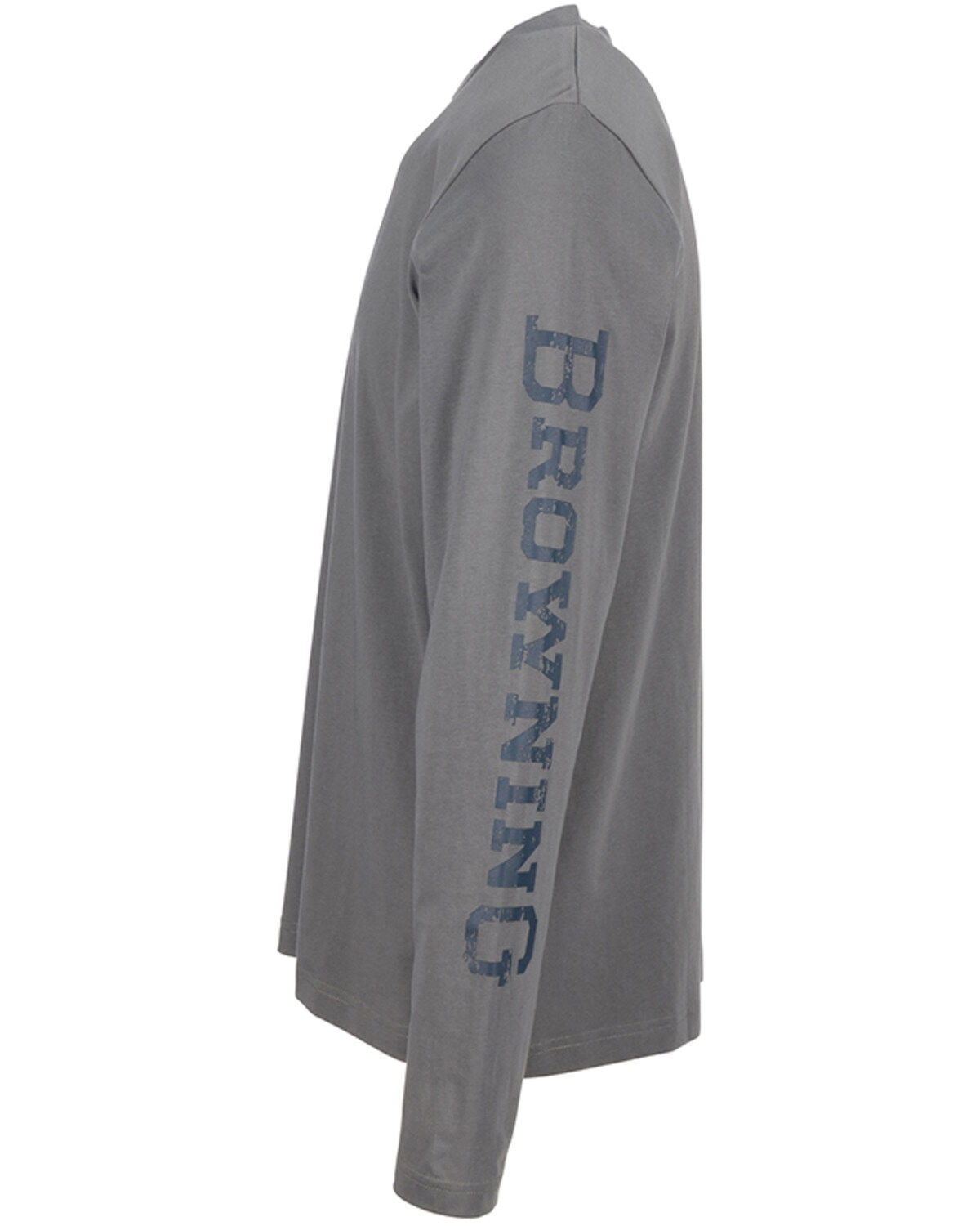 Browning Men's Solid Logan Logo Graphic Lightweight Long Sleeve T-Shirt