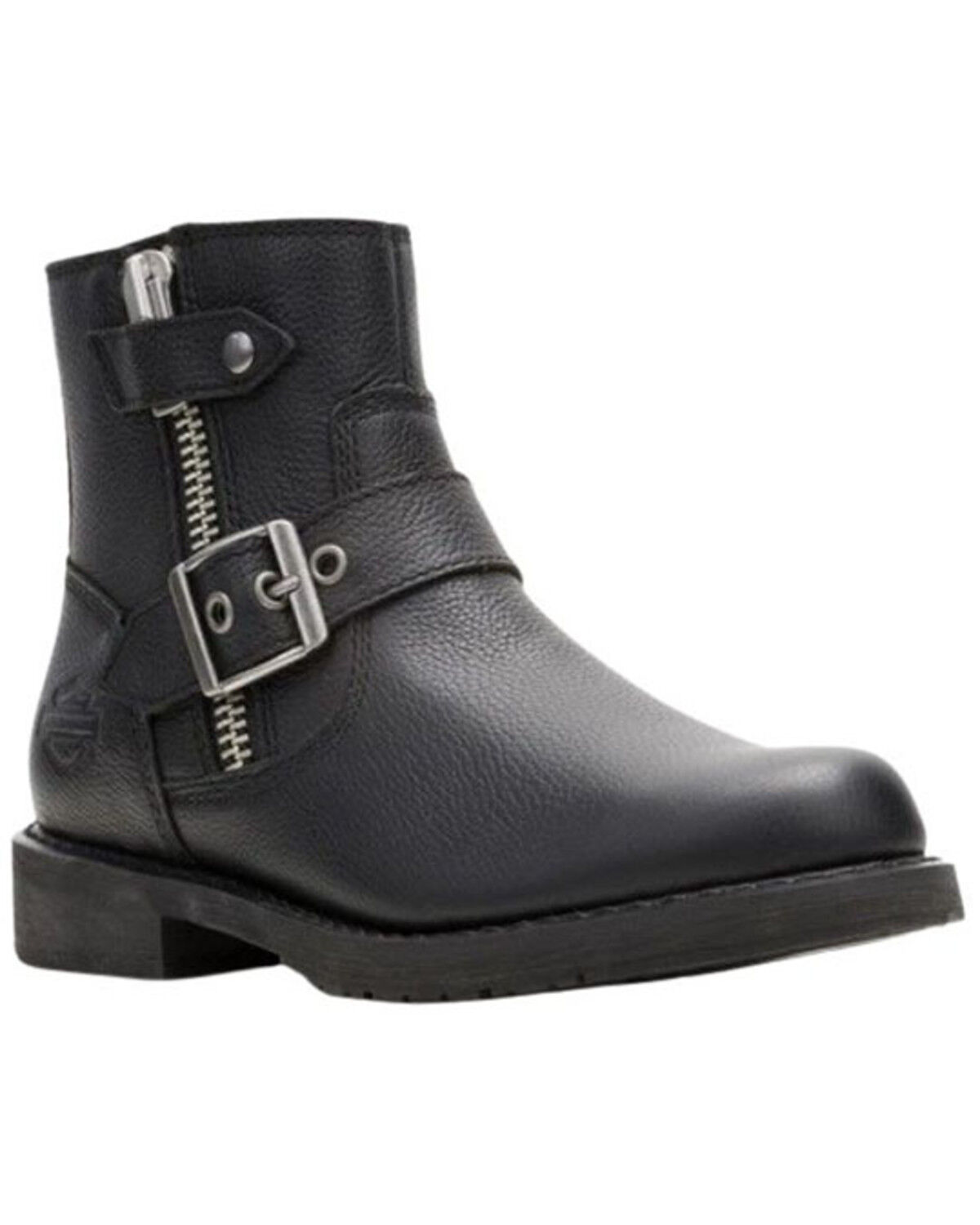 Harley Davidson Women's Addie Zip Motorcycle Boots - Round Toe
