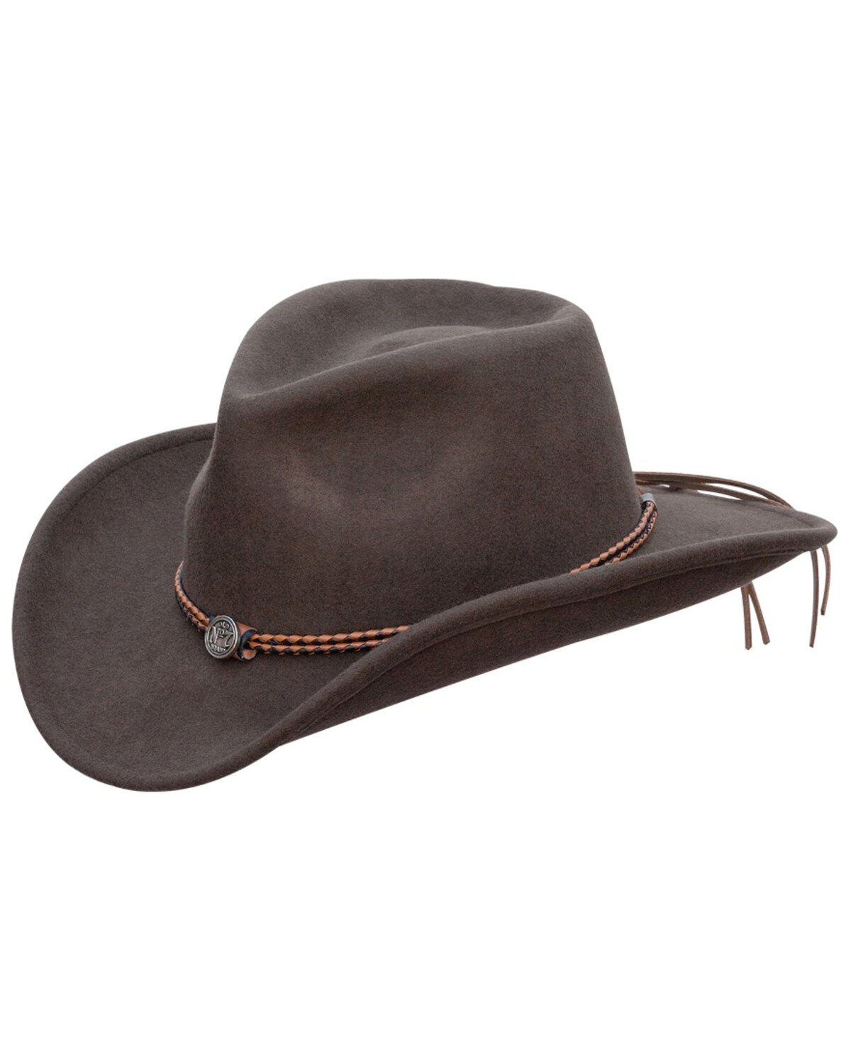 Jack Daniel's Men's Crushable Felt Cowboy Hat