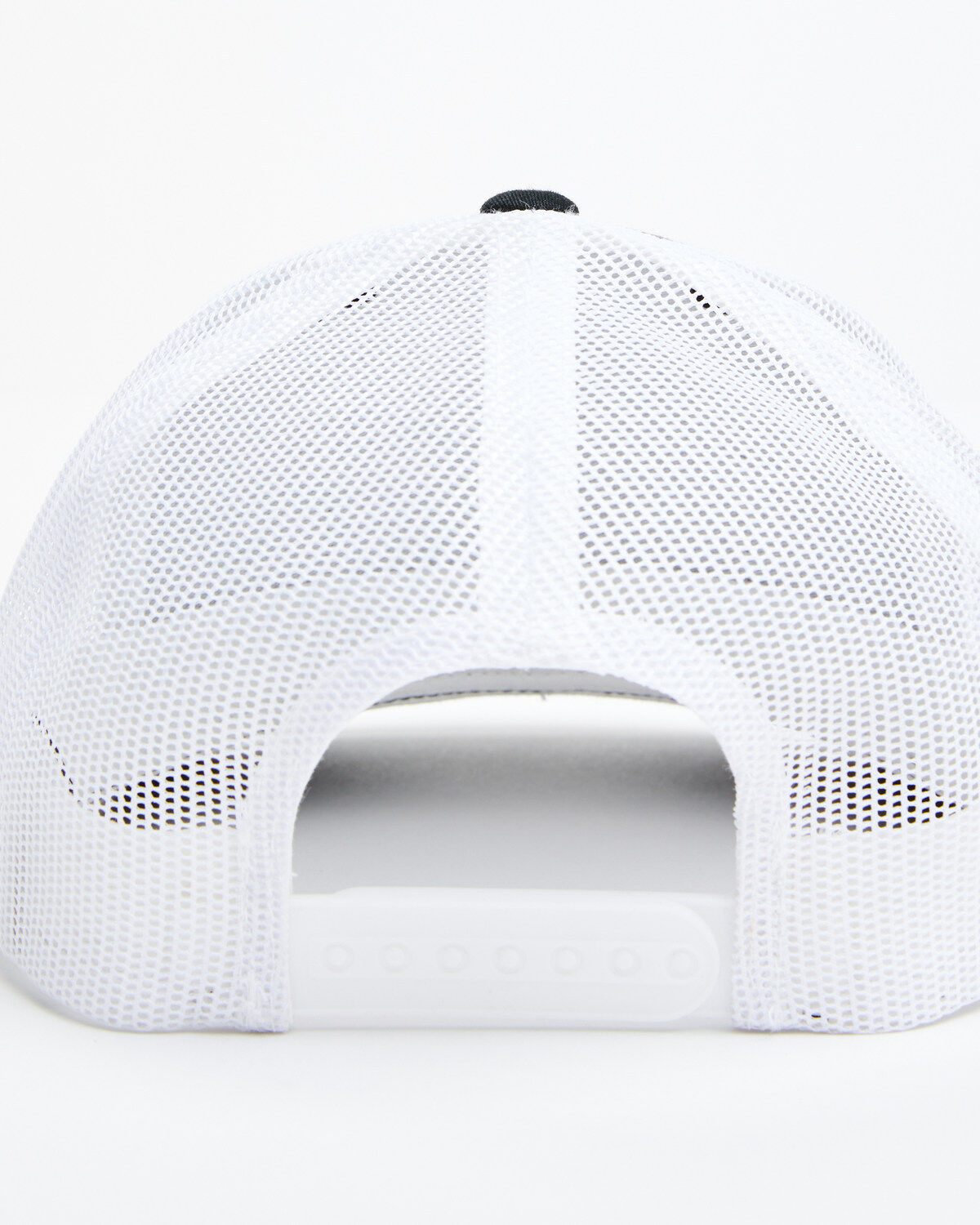 Lazy J Ranch Men's Black & White Elevation Cowhead Logo Patch Mesh-Back Ball Cap