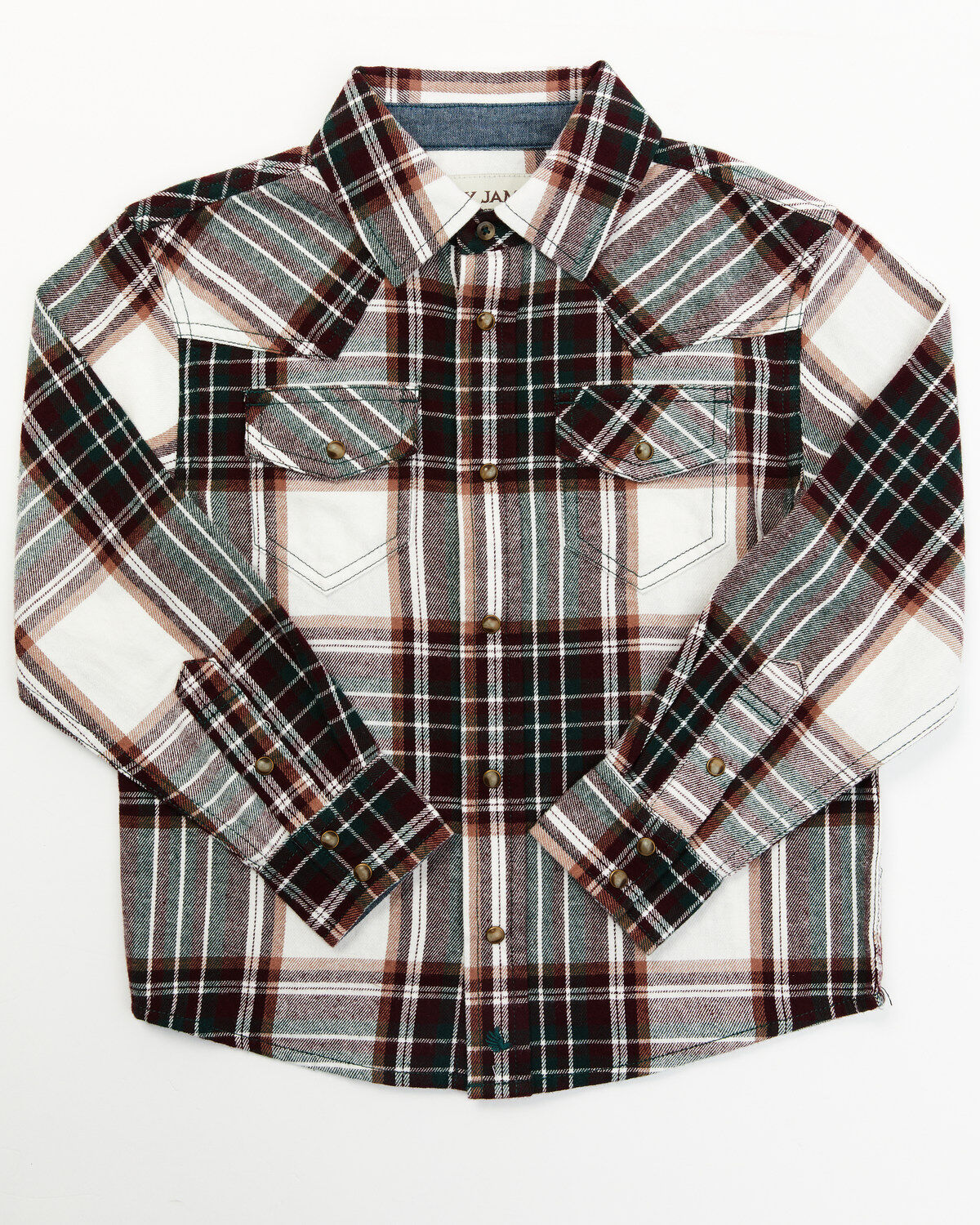 Cody James Toddler Boys' Cabin Fever Long Sleeve Snap Flannel Western Shirt