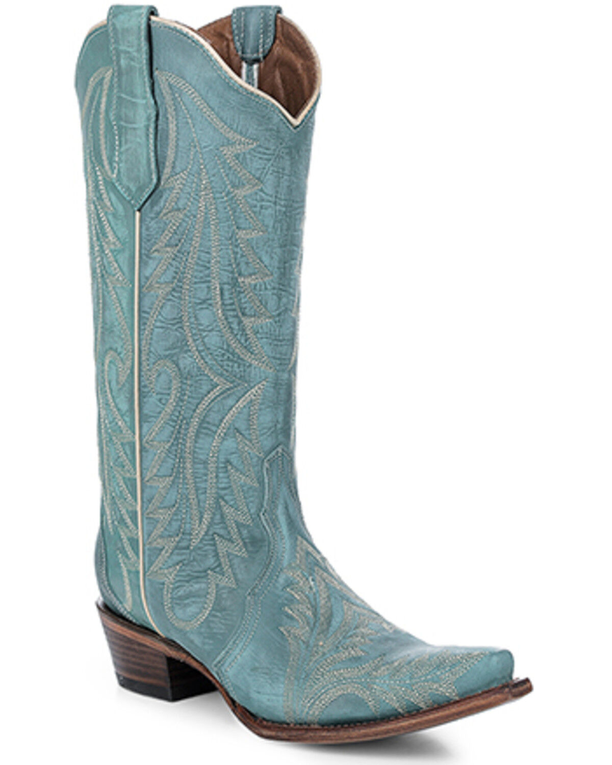 Circle G Women's Embroidered Tall Western Boots - Snip Toe