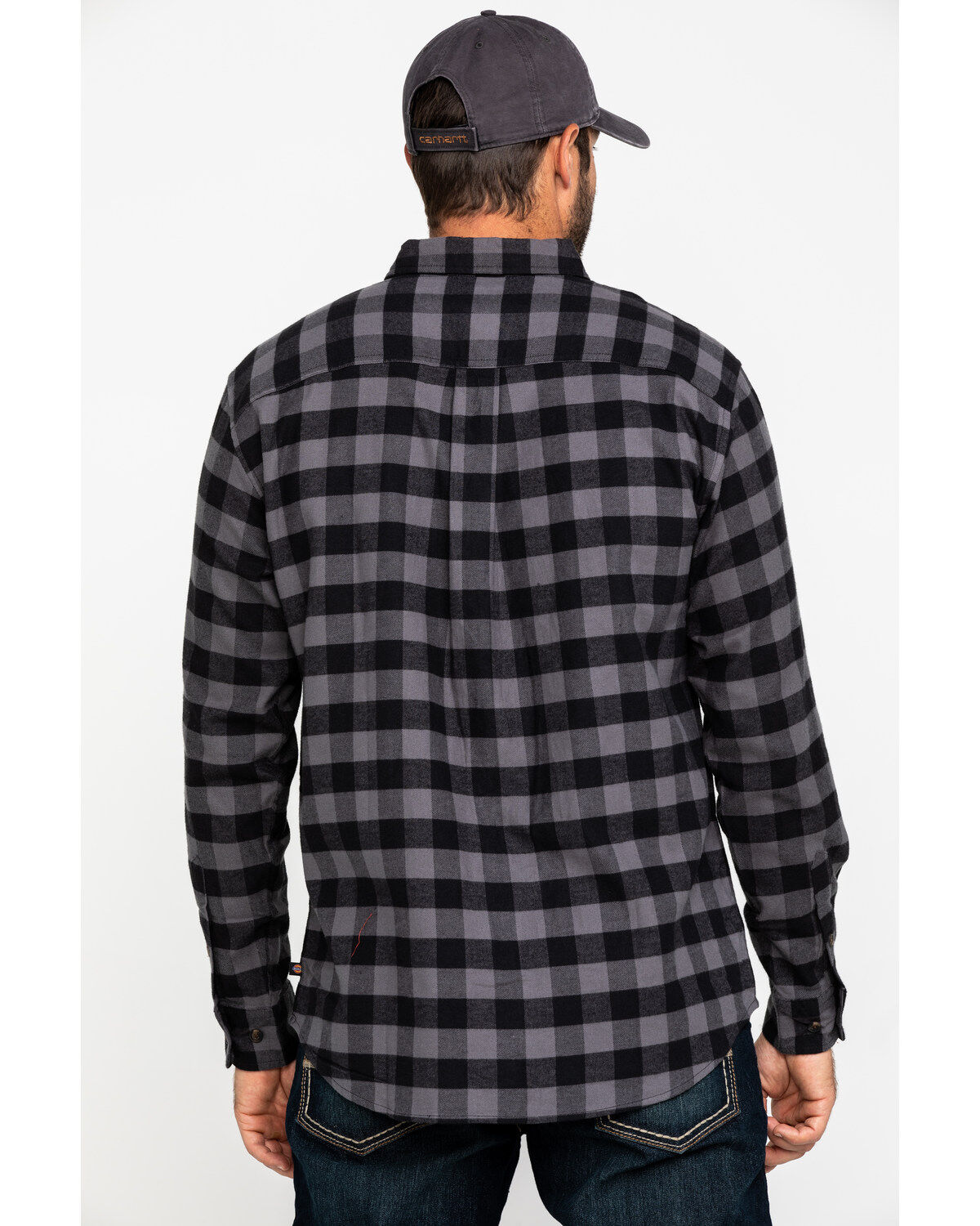 Dickies Men's Flex Stretch Flannel Long Sleeve Work Shirt