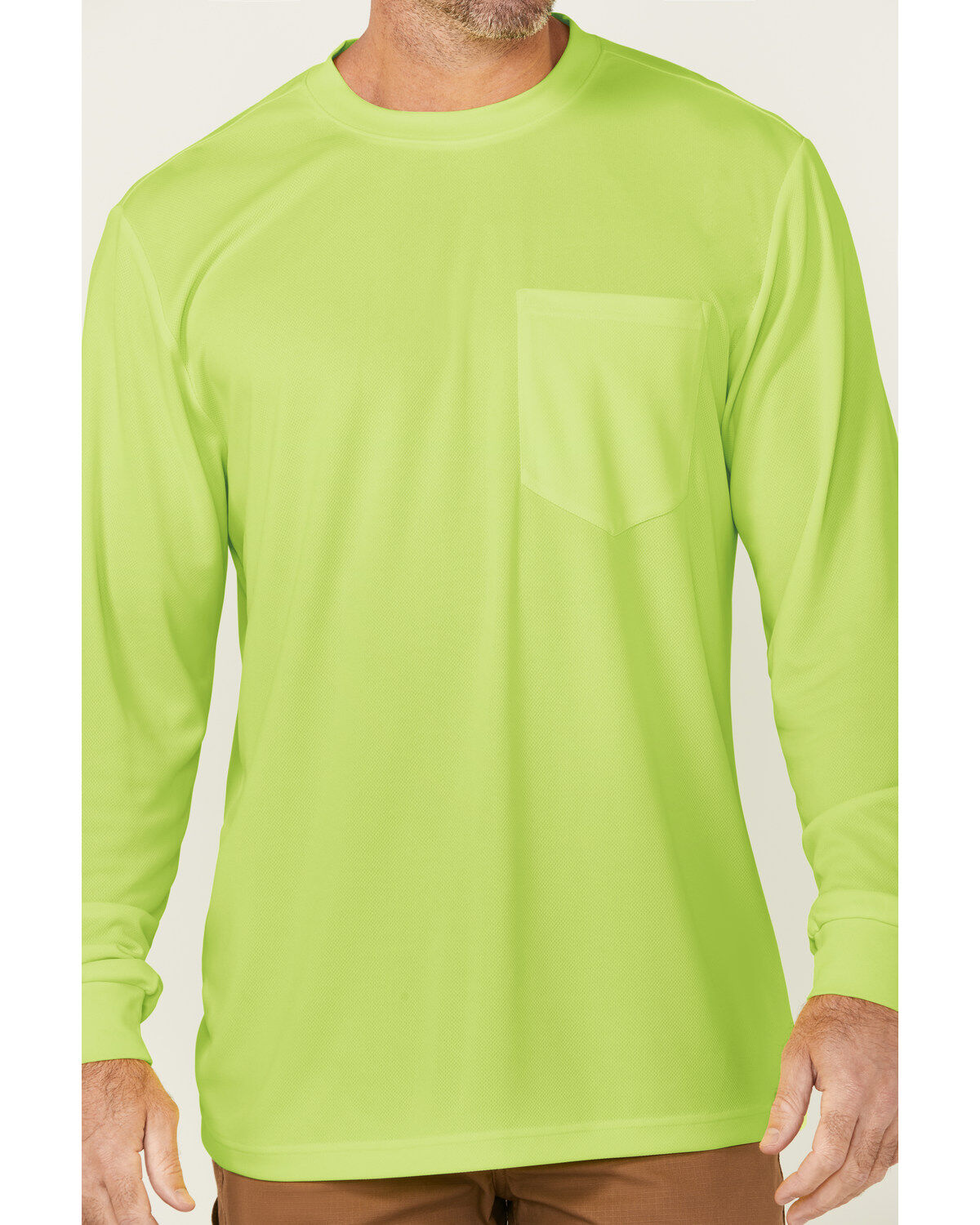 Hawx Men's Enhanced Visibility Long Sleeve Work T-Shirt