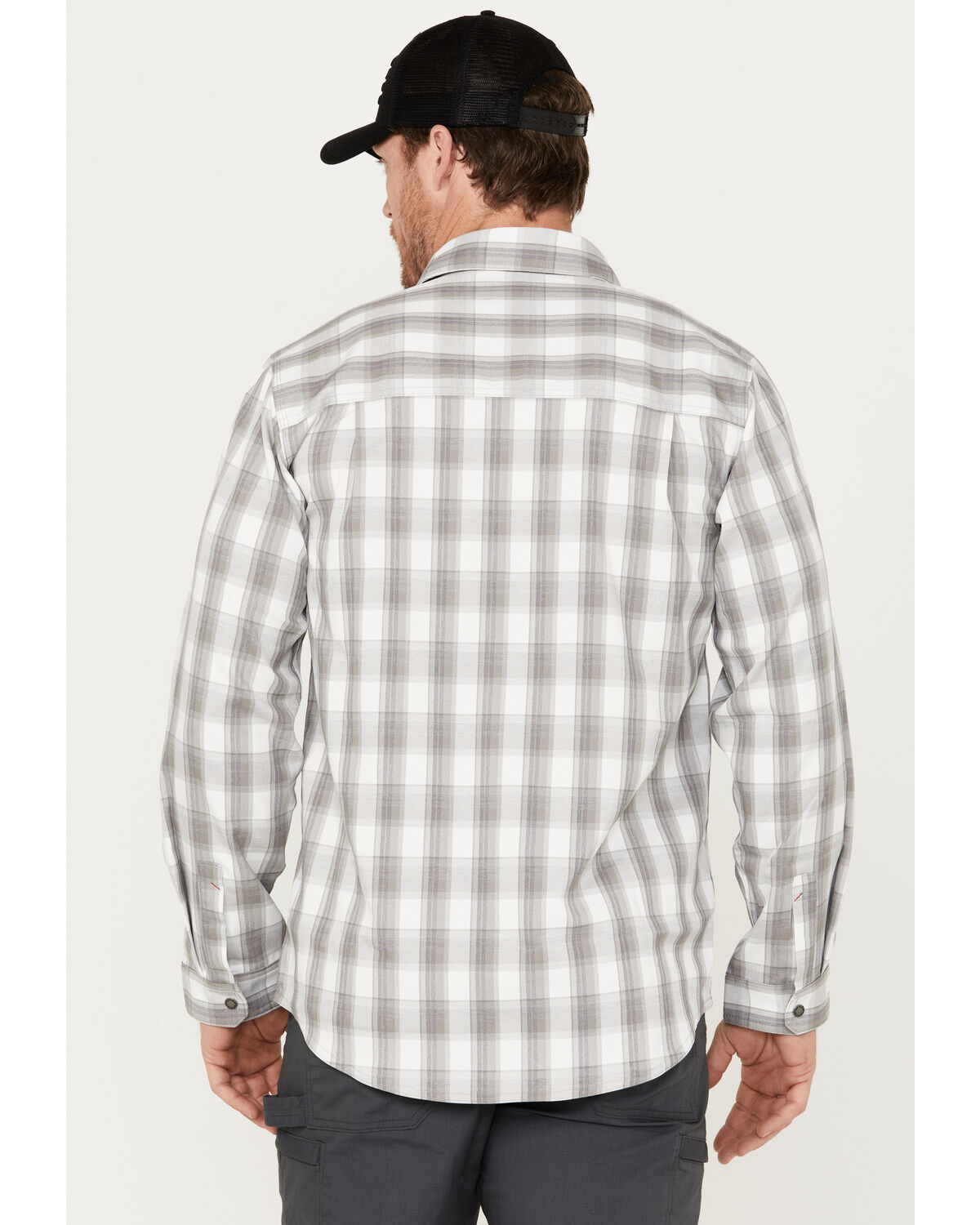 Dickies Men's Temp IQ Plaid Long Sleeve Western Snap Work Shirt