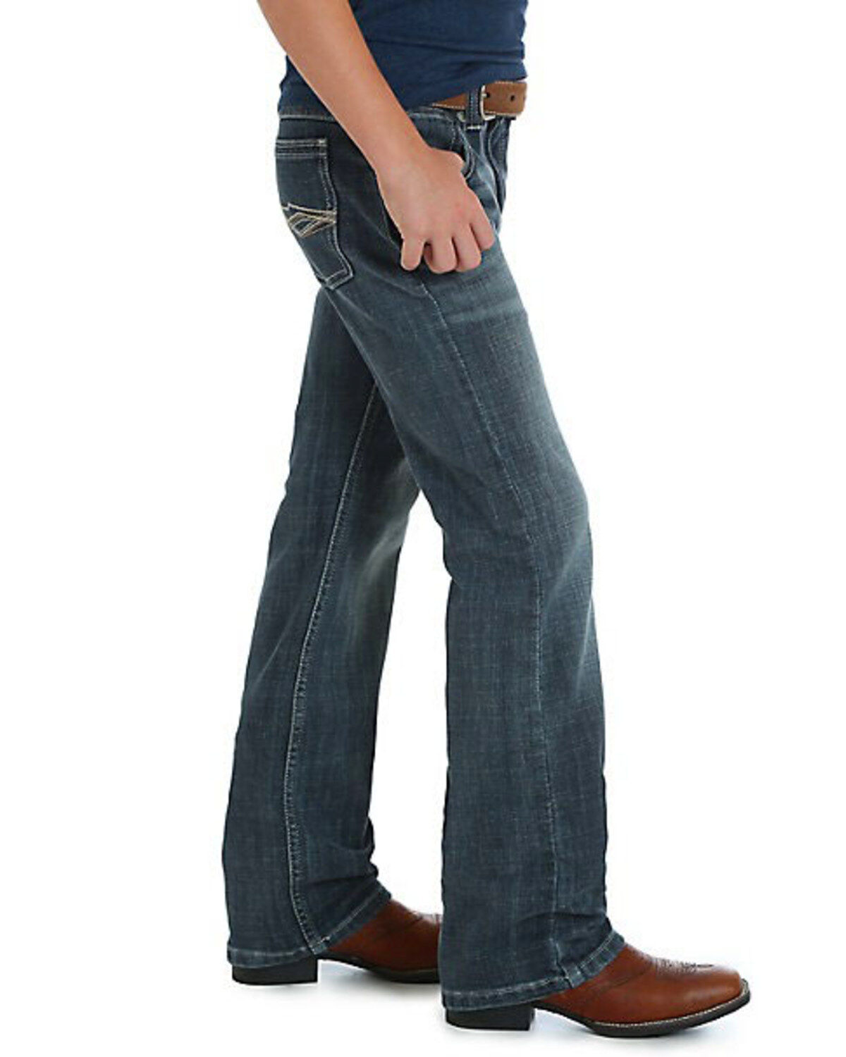 Wrangler 20X Boys' No.42 Glasgow Vintage Bootcut Jeans