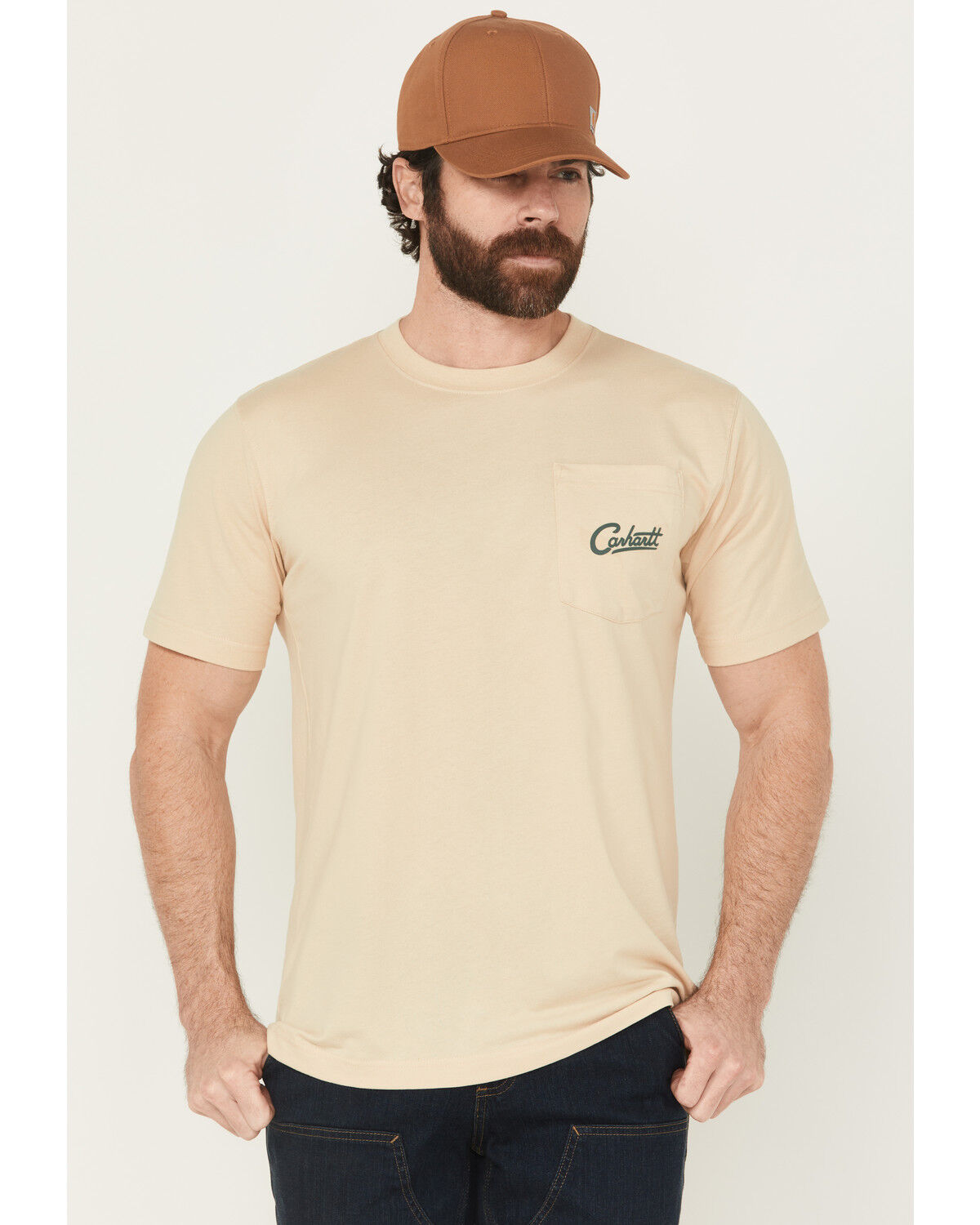 Carhartt Men's Dog Relaxed Fit Lightweight Short Sleeve Pocket T-Shirt