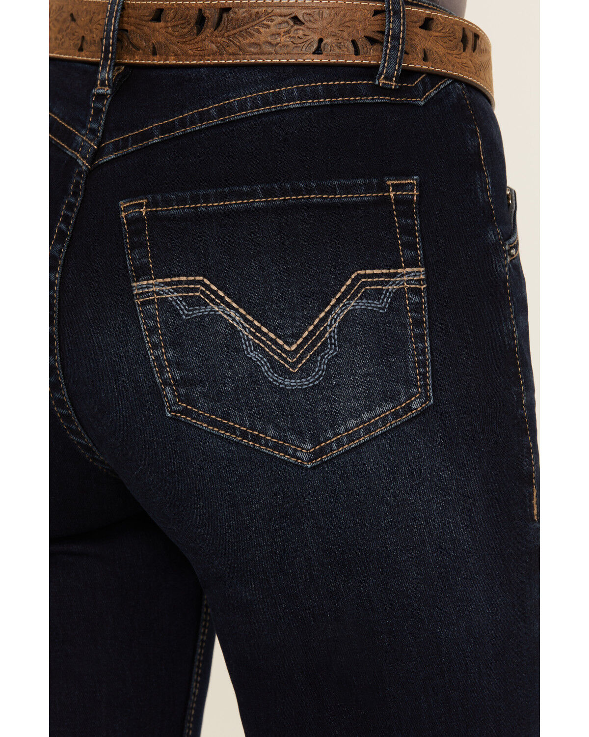 Rock & Roll Denim Women's Dark Wash High Rise Bootcut Stretch Denim Jeans