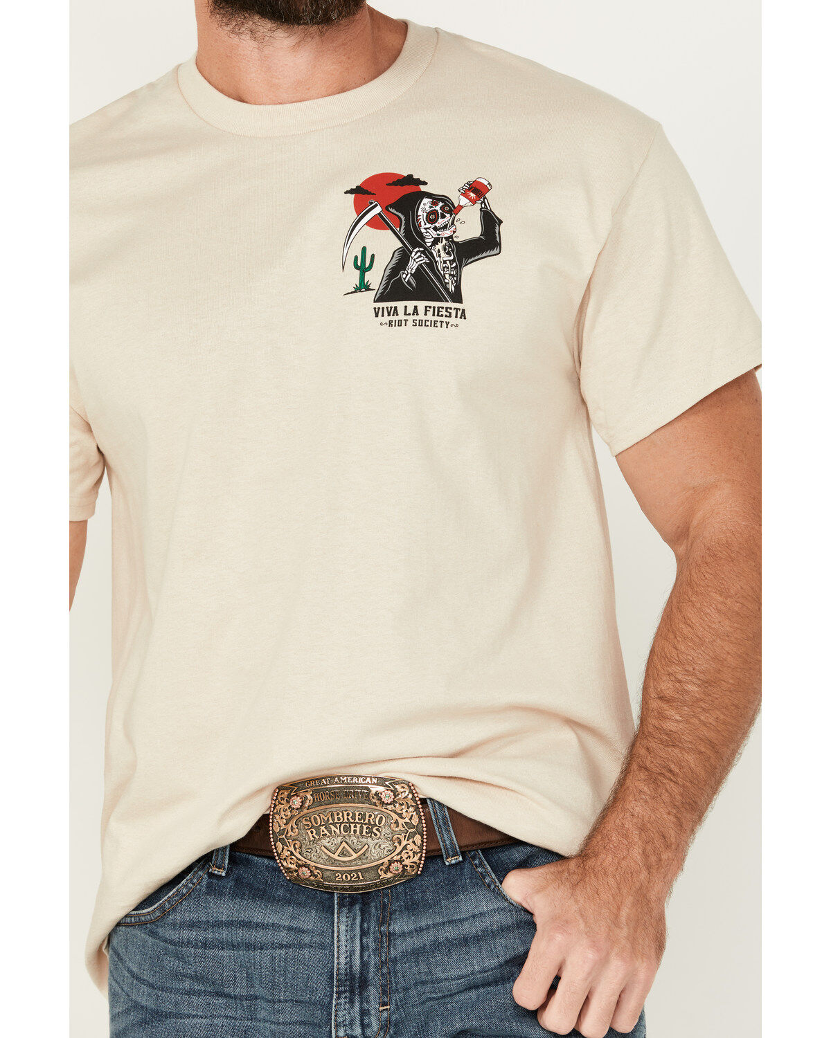 Riot Society Men's Drink And Repeat Short Sleeve Graphic T-Shirt