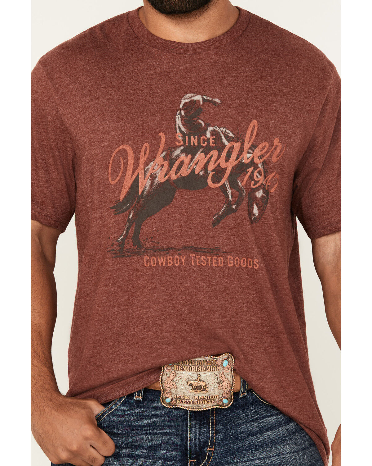 Wrangler Men's Cowboy Short Sleeve Graphic T-Shirt