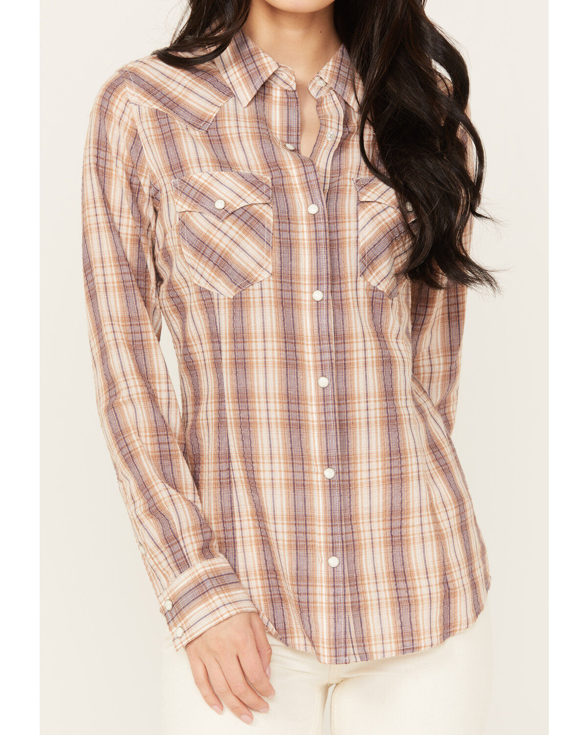 Wrangler Women's Plaid Western Snap Shirt