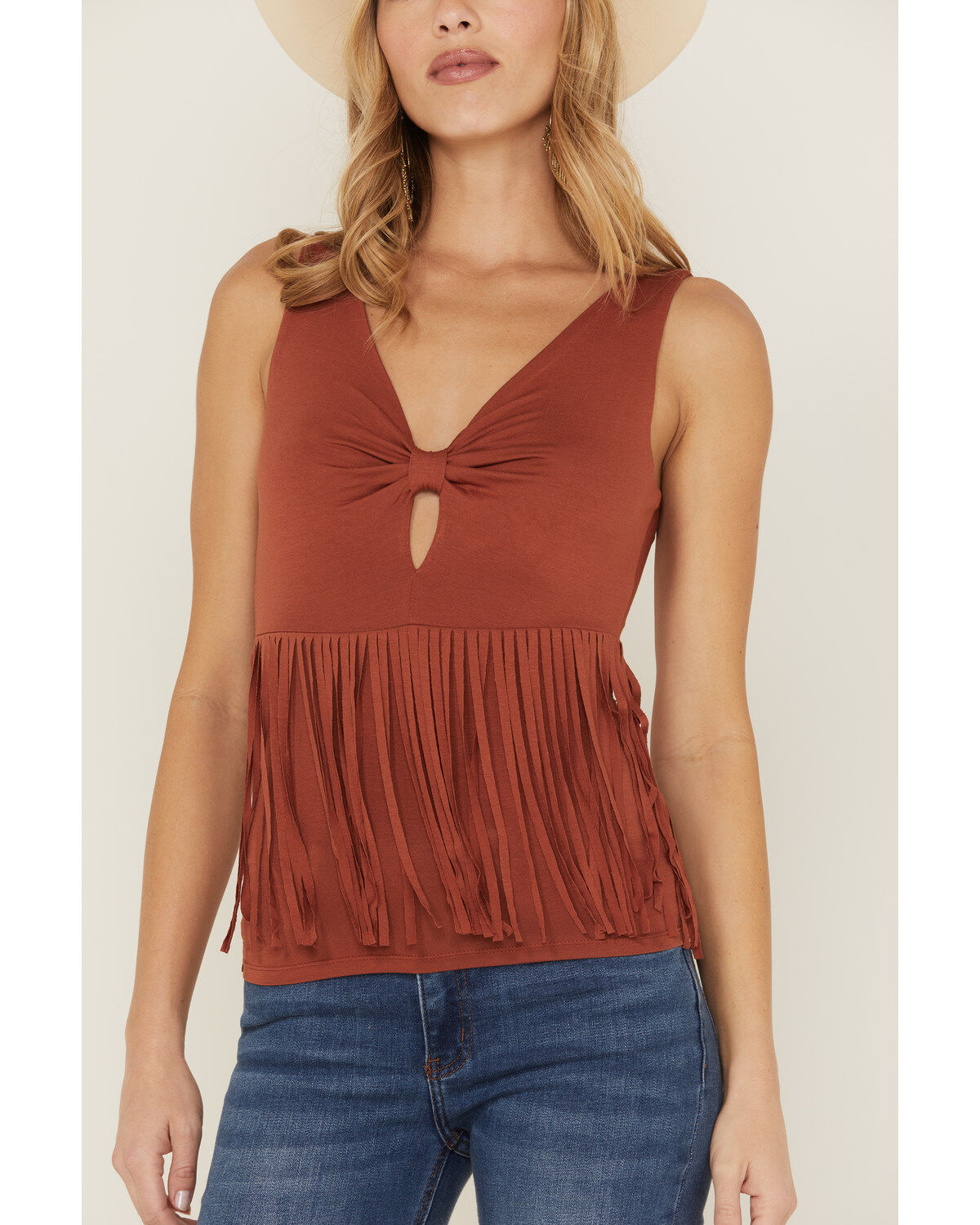 Idyllwind Women's Bluebell Twist & Fringe Top