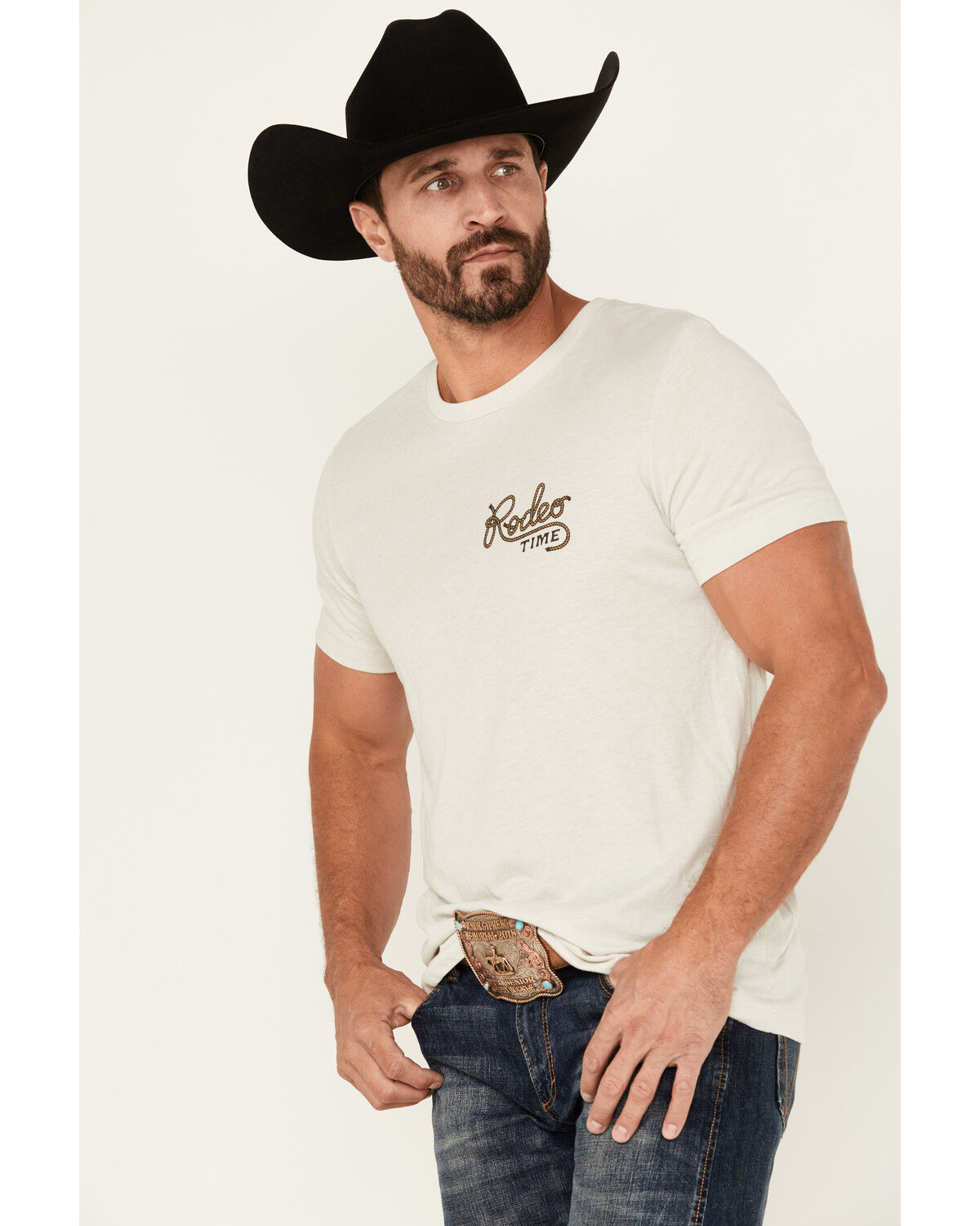 Rodeo Time Men's Rope Short Sleeve Graphic T-Shirt