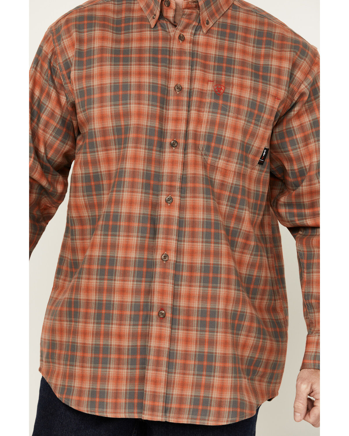 Ariat Men's FR Olympic Long Sleeve Button-Down Work Shirt