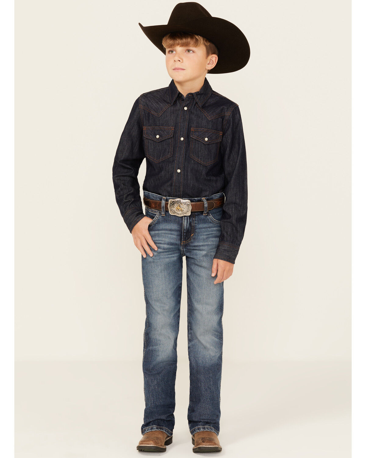 Wrangler Retro Boys' Whitley Slim Bootcut Stretch Denim Jeans