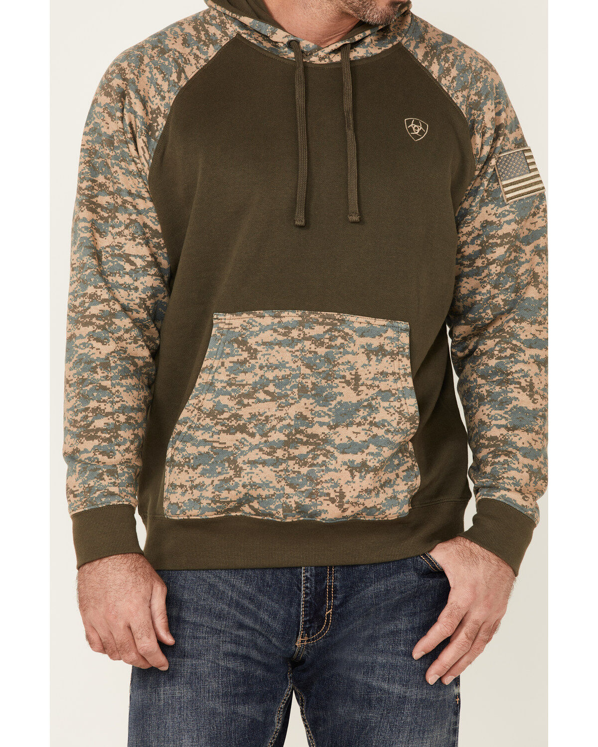 Ariat Men's Camo Patriot Hooded Sweatshirt
