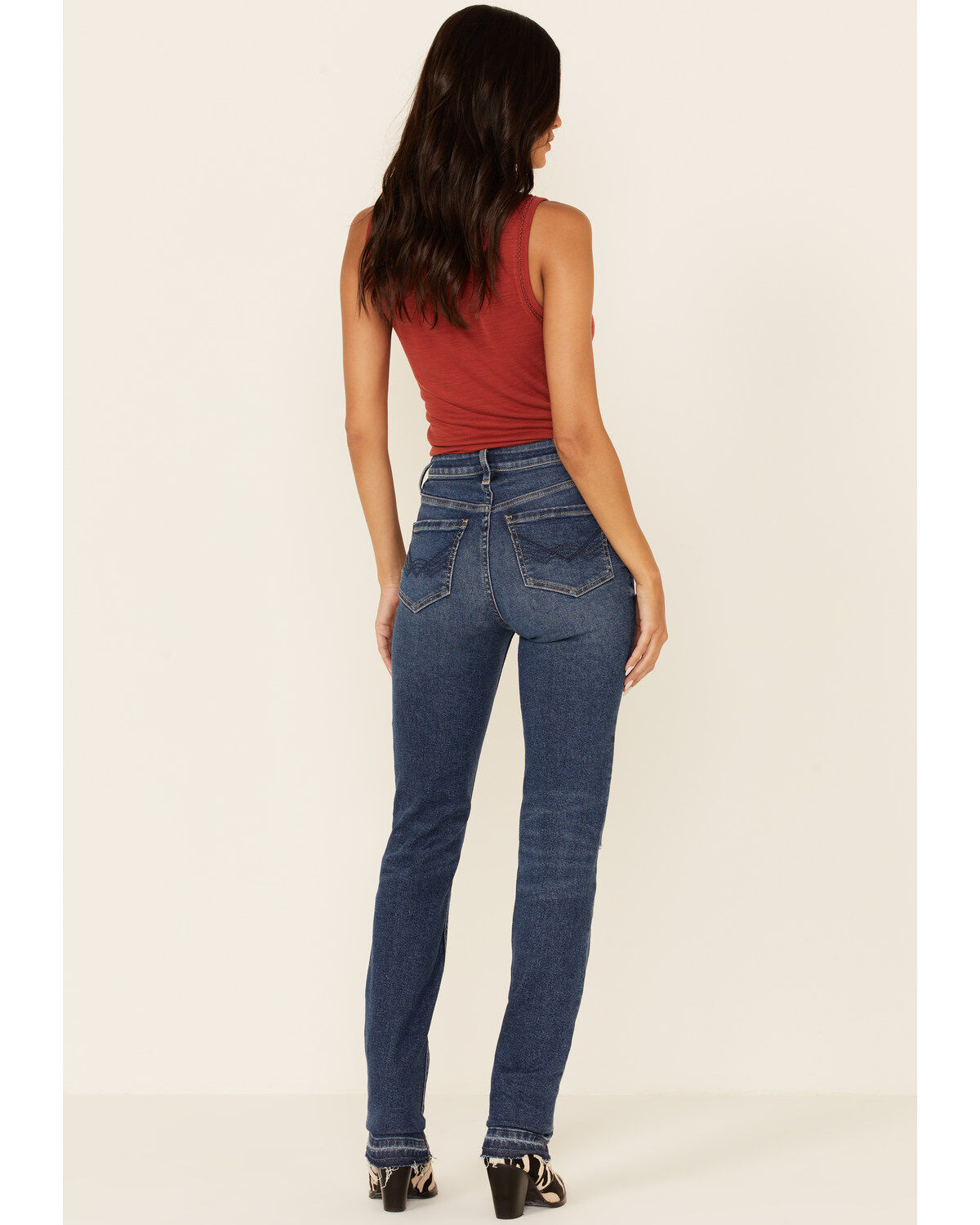 Idyllwind Women's Dark Wash Going Places Straight Denim Jeans