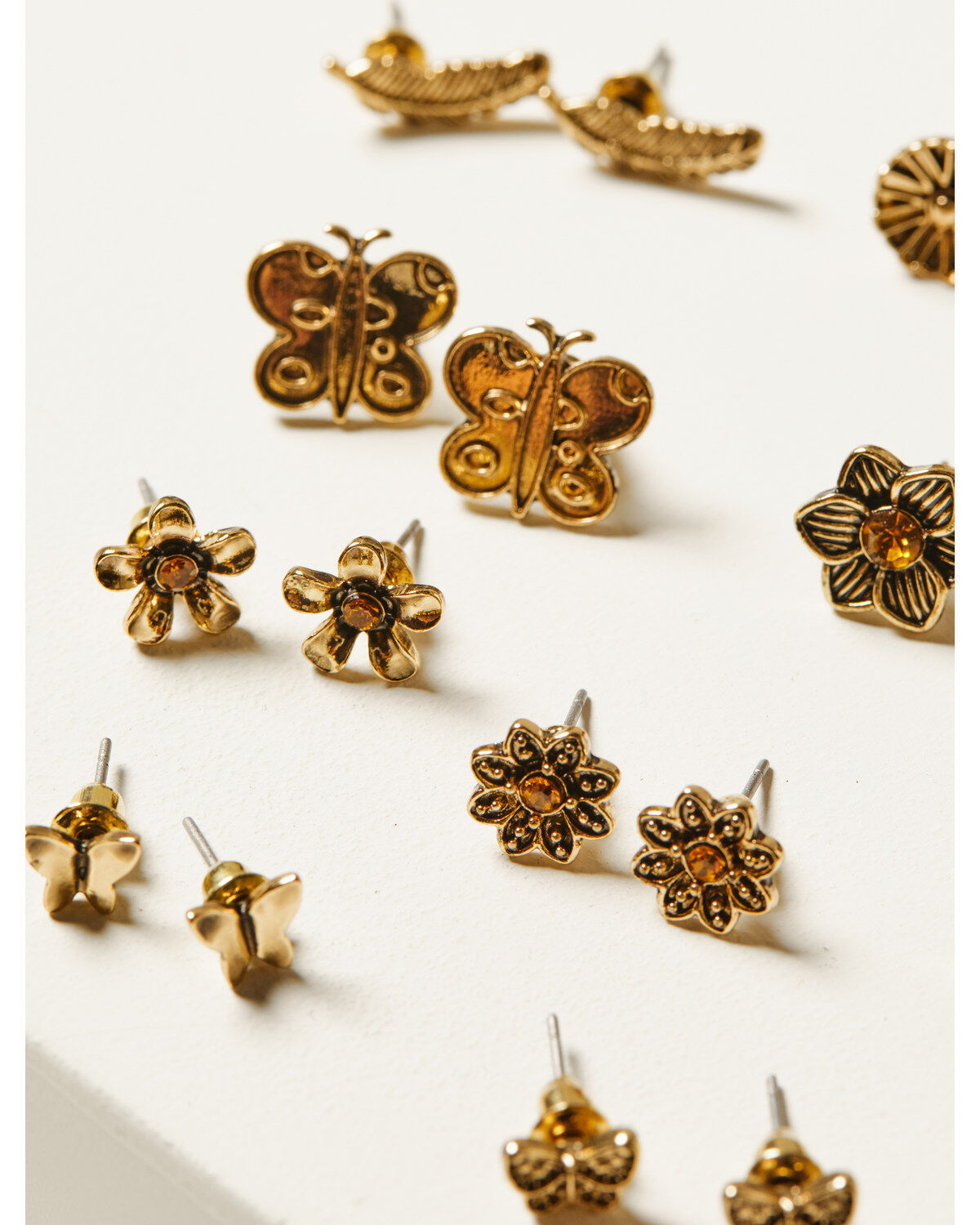 Shyanne Women's Gold Multi-Pack Stud Earrings - 13 Piece