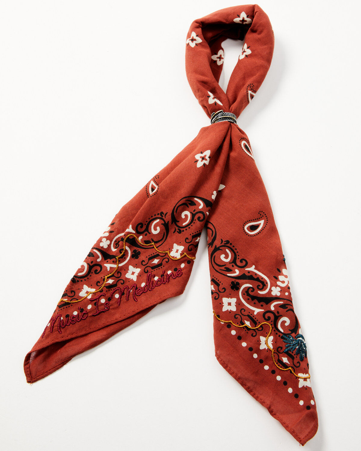 Idyllwind Women's Foxglove Brown Bandana Necklace
