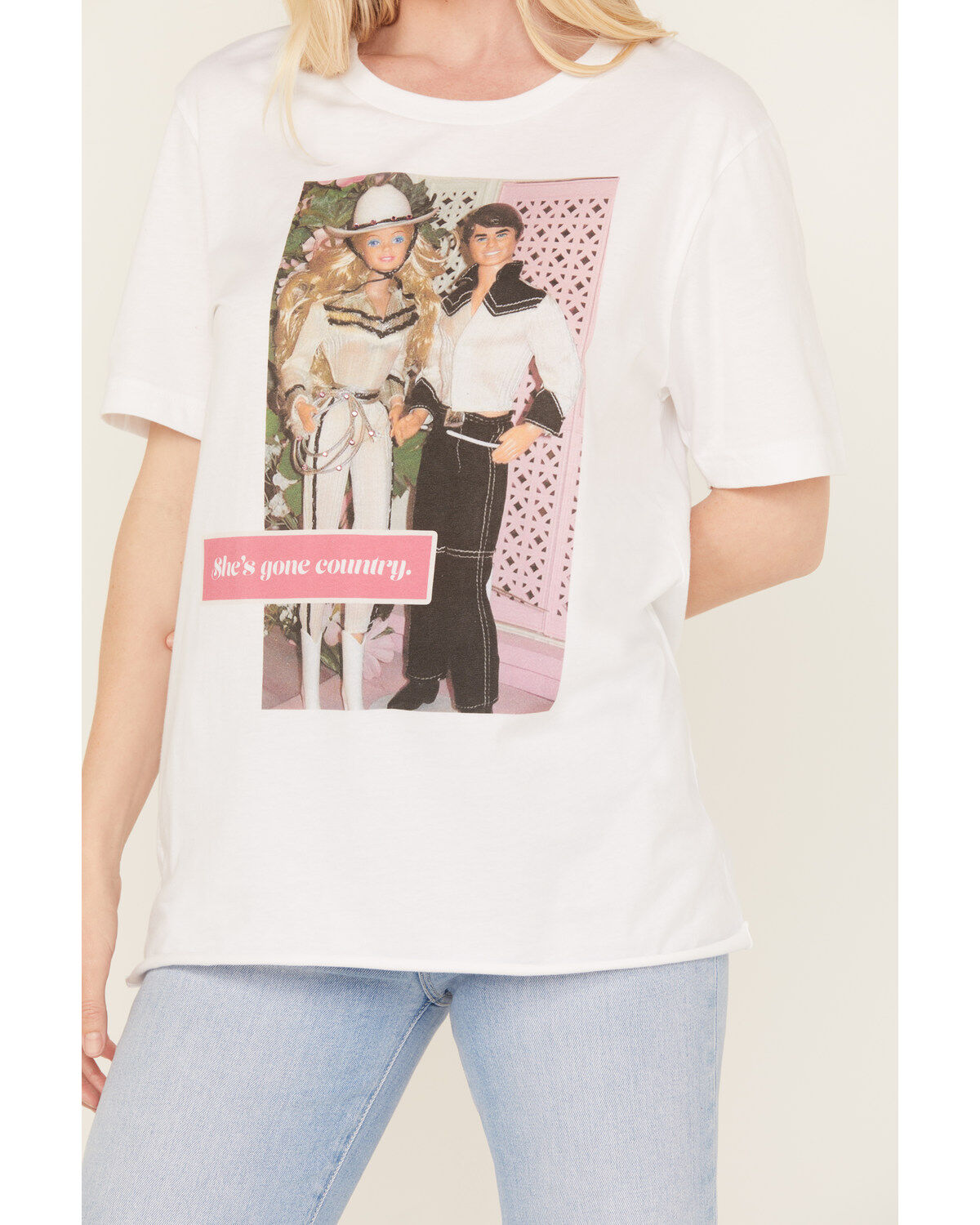 Gina Tees Women's Embellished She's Gone Country Graphic Tee
