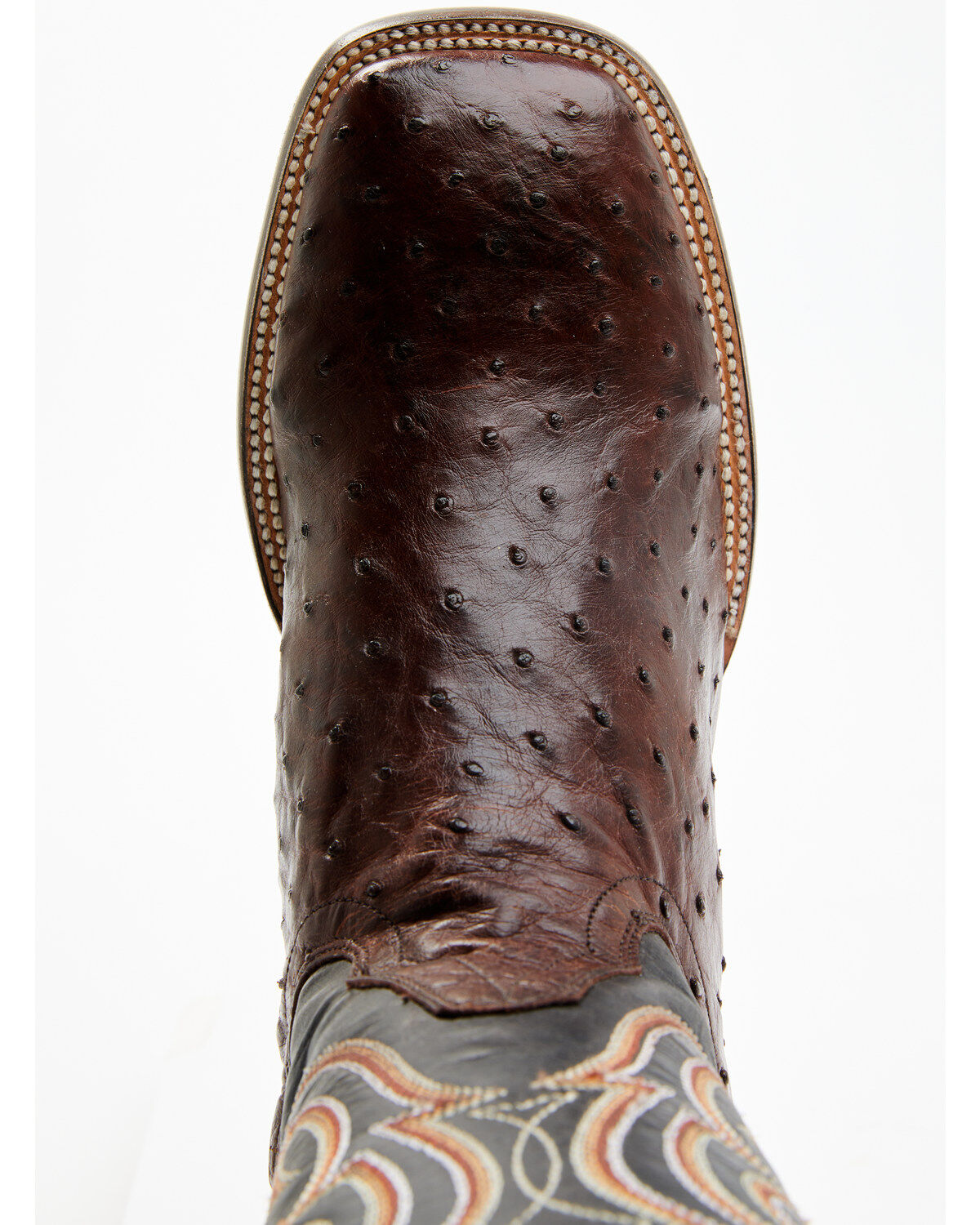 Cody James Men's Exotic Full Quill Ostrich Western Boots - Broad Square Toe