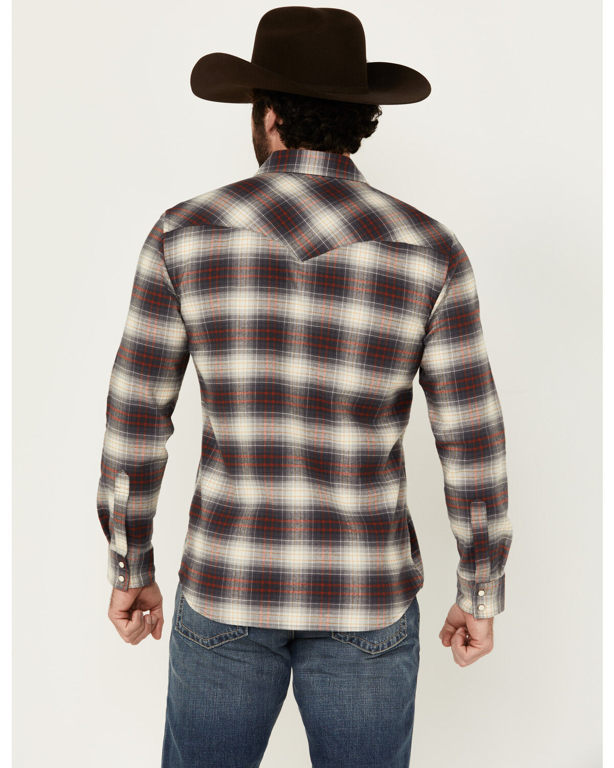 Pendleton Men's Wyatt Plaid Print Long Sleeve Snap Western Shirt