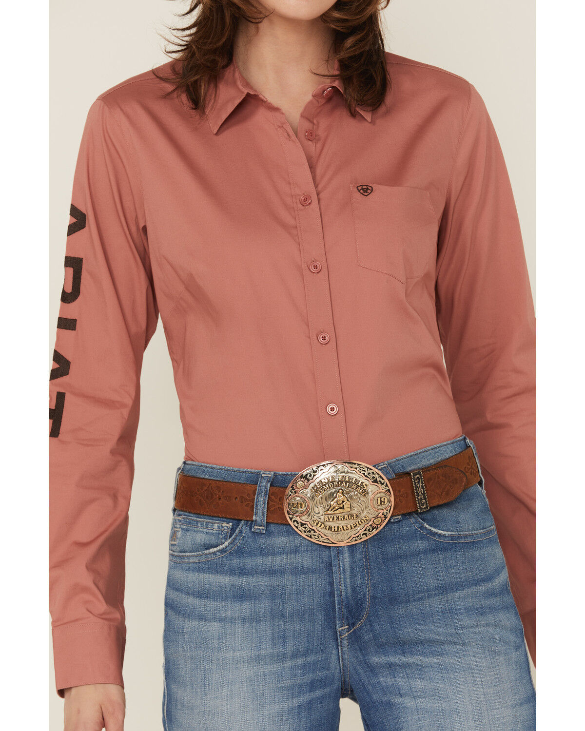 Ariat Women's Printed Team Kirby Long Sleeve Button-Down Western Shirt