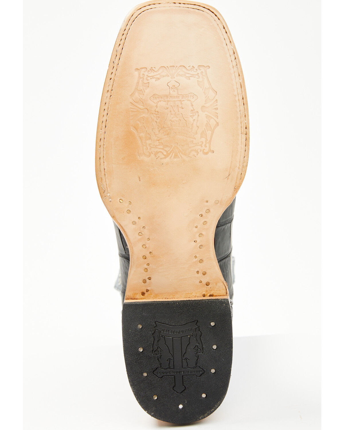 Tanner Mark Men's Exotic Caiman Belly Tall Western Boots - Broad Square Toe