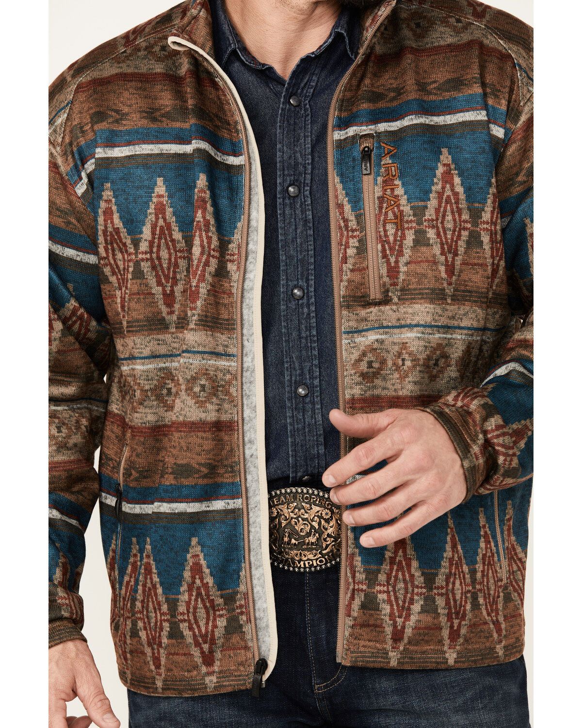 Ariat Men's Caldwell Southwestern Print Full Zip Jacket
