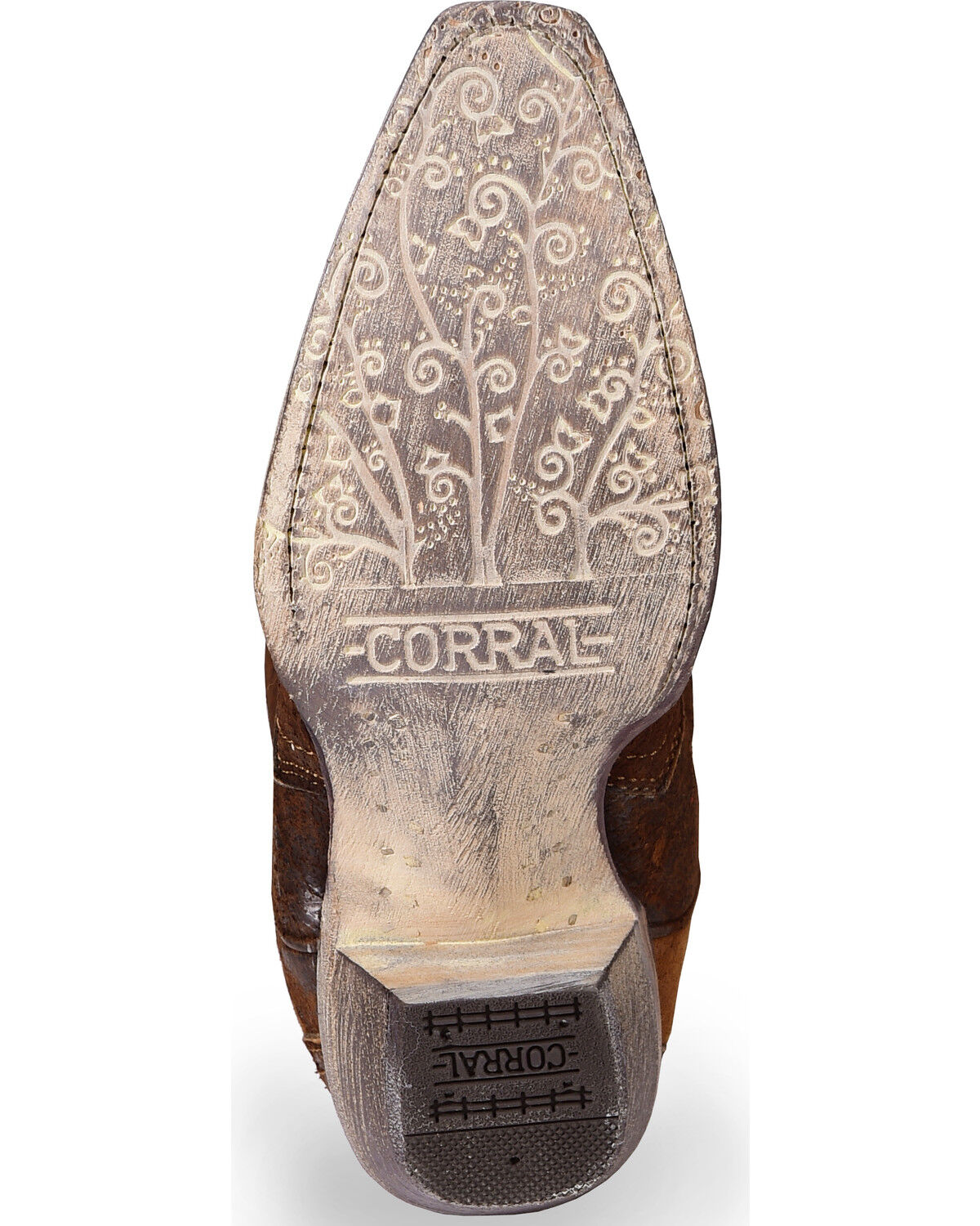 Corral Women's Floral Embroidered Lamb Western Boots - Snip Toe