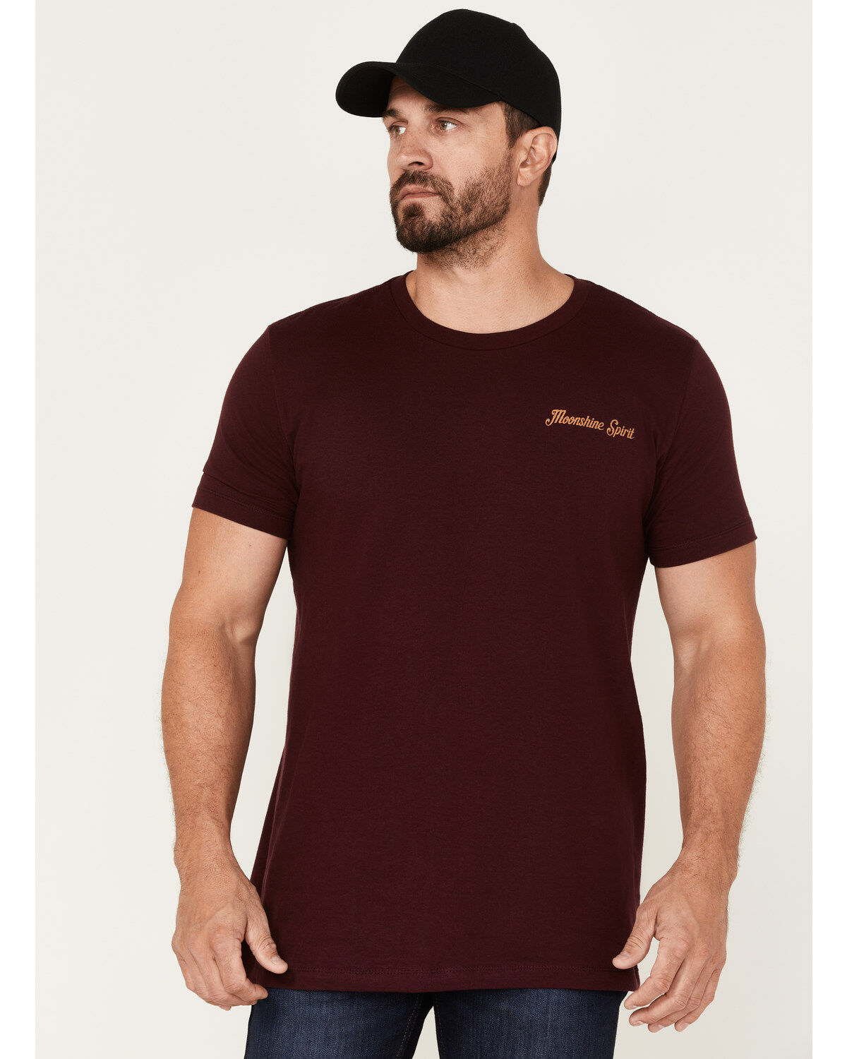 Moonshine Spirit Men's Oak Barrel Graphic Short Sleeve T-Shirt